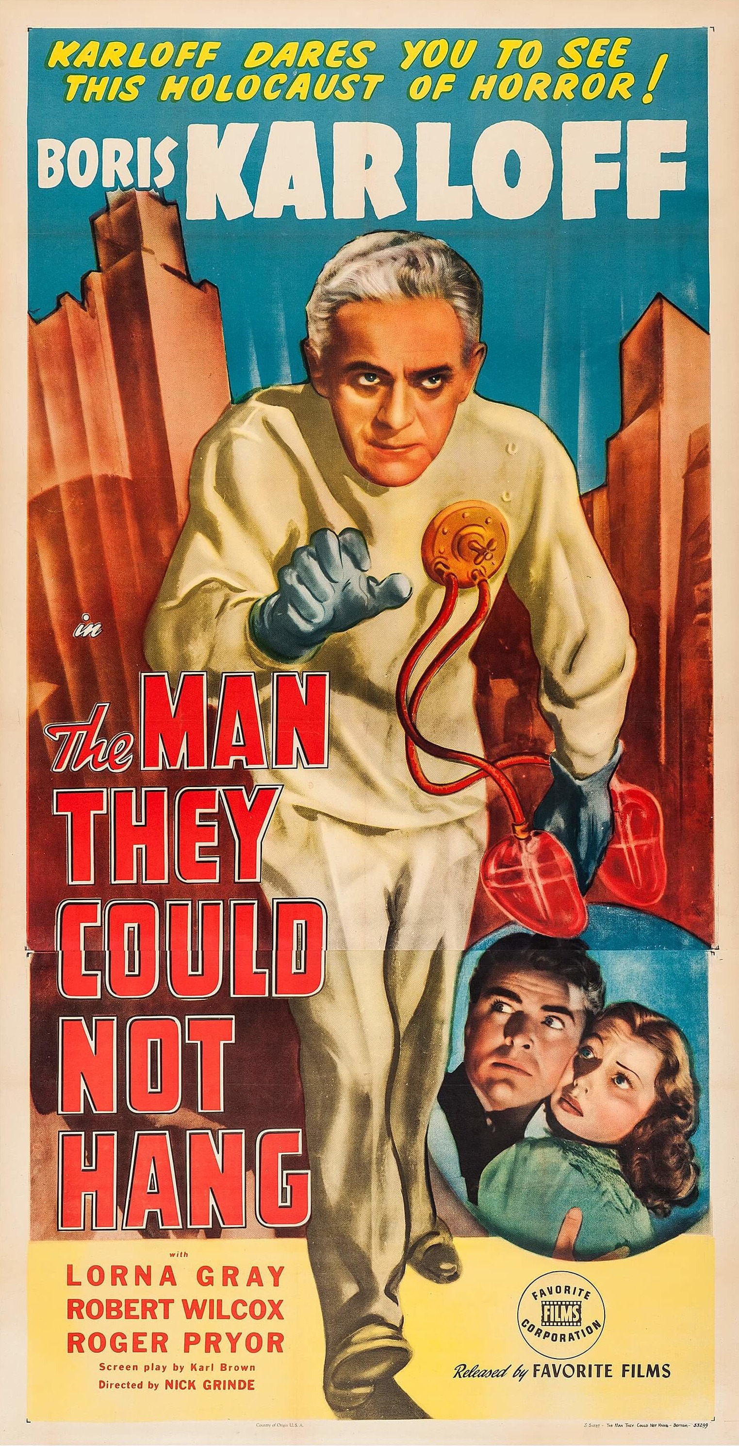 Mega Sized Movie Poster Image for The Man They Could Not Hang 