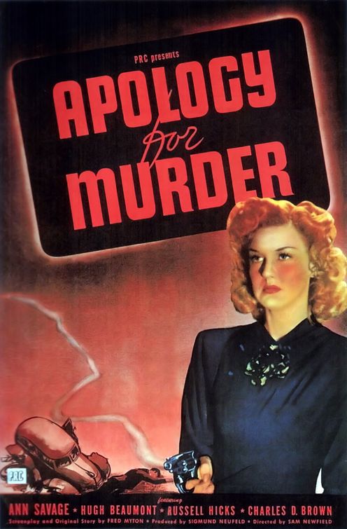 Apology for Murder Movie Poster