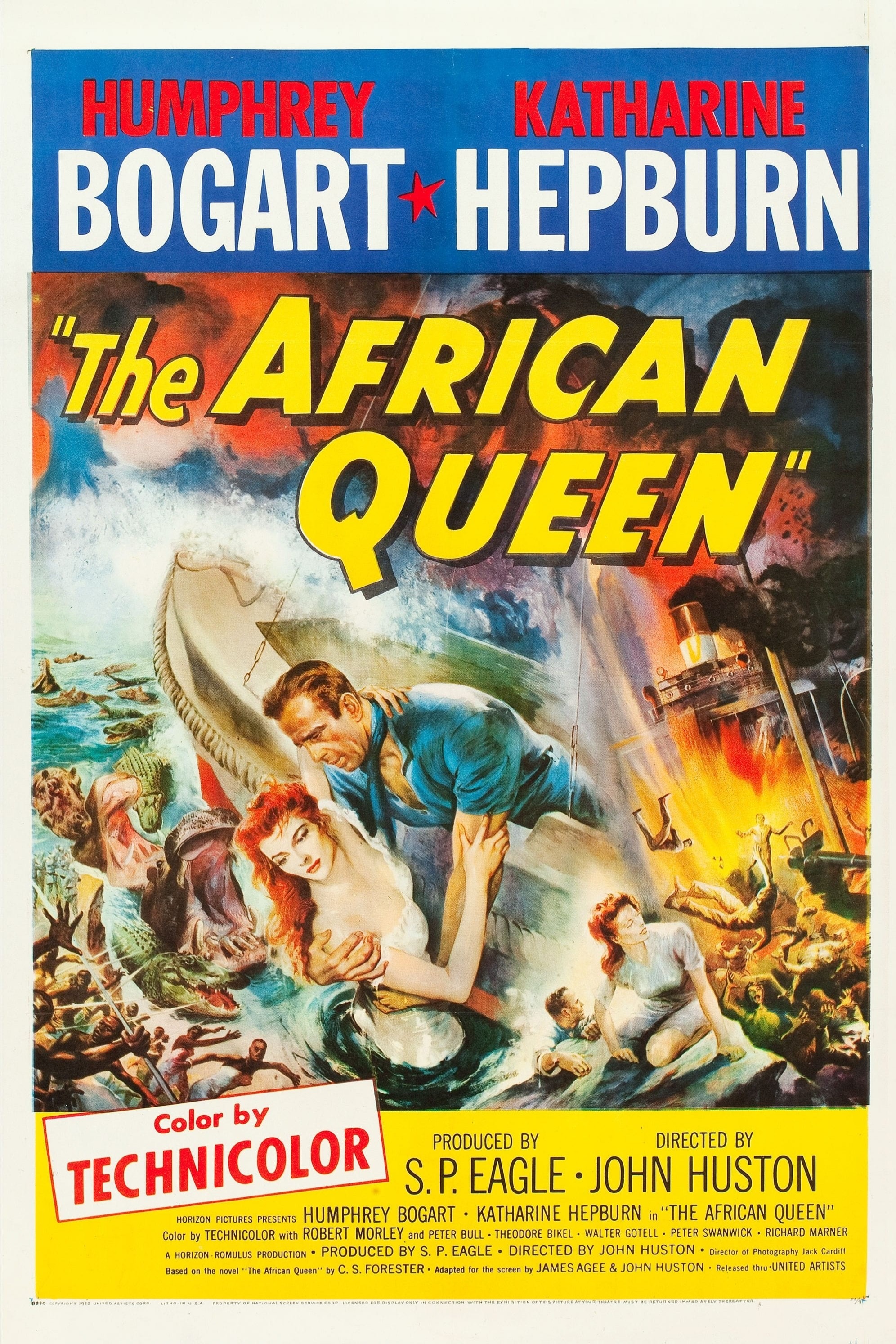 Mega Sized Movie Poster Image for The African Queen (#2 of 3)