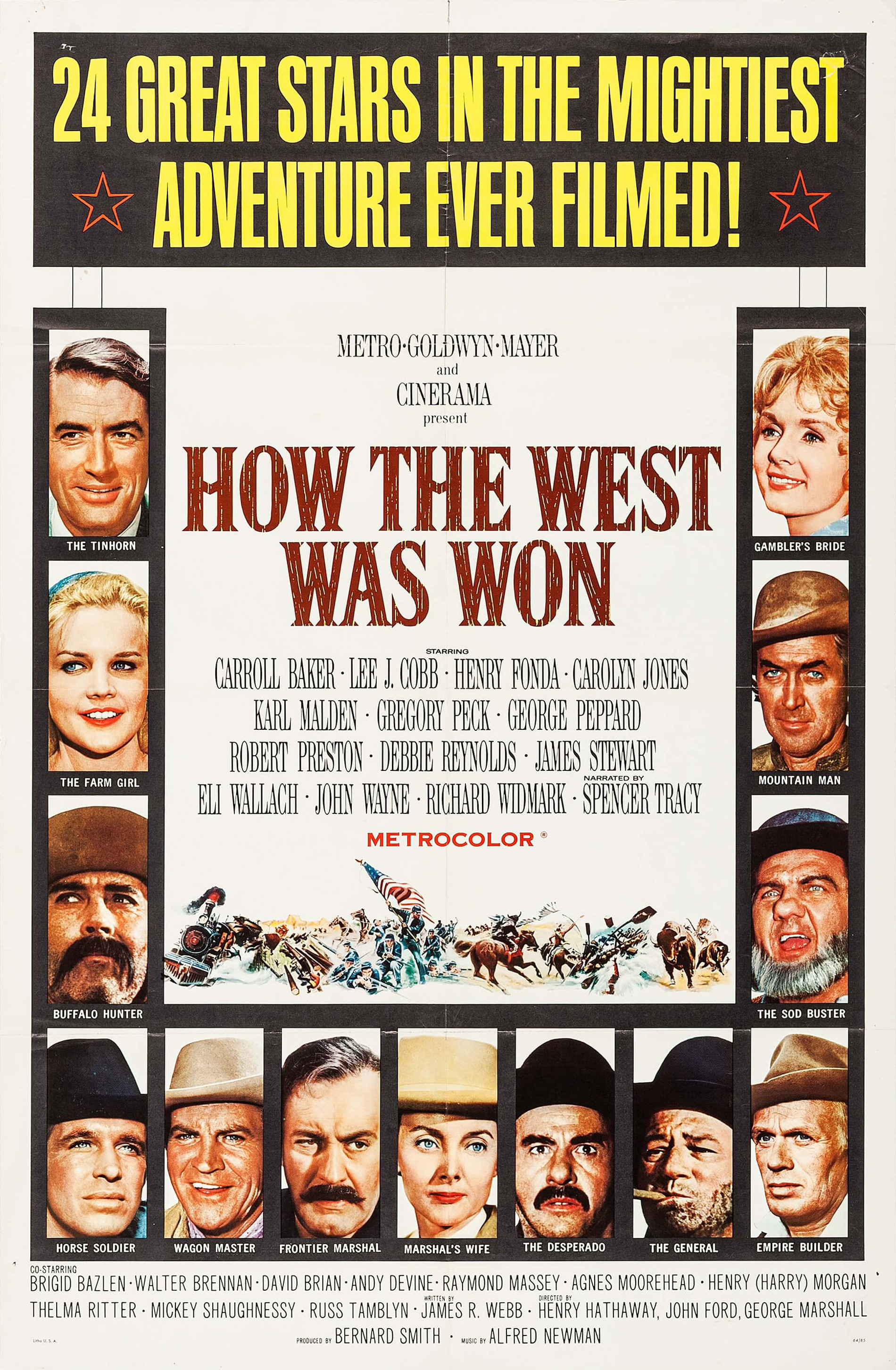 Mega Sized Movie Poster Image for How the West Was Won (#3 of 3)