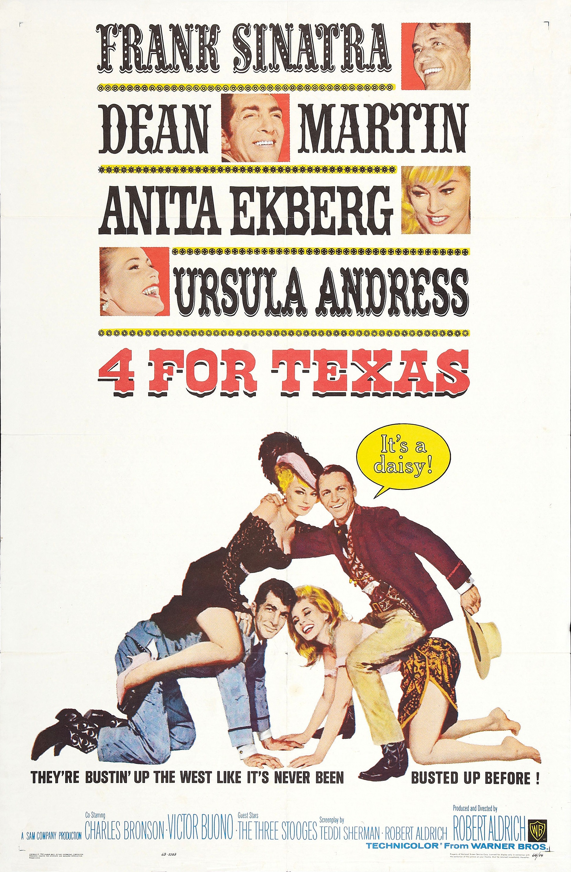 Mega Sized Movie Poster Image for 4 for Texas 