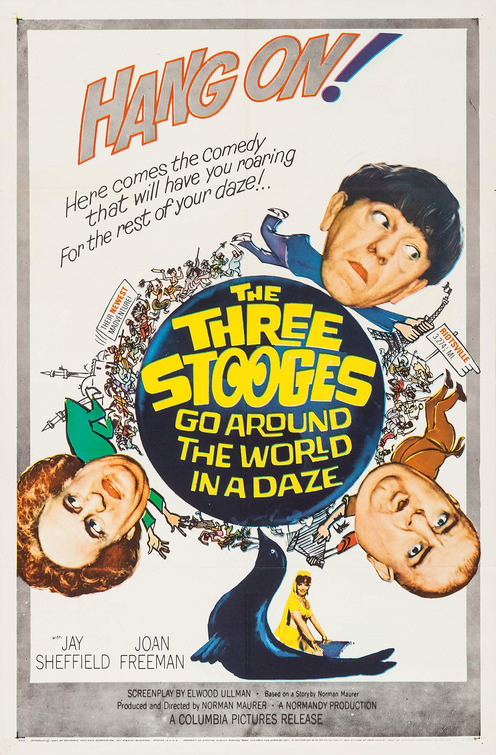 The Three Stooges Go Around the World in a Daze Movie Poster