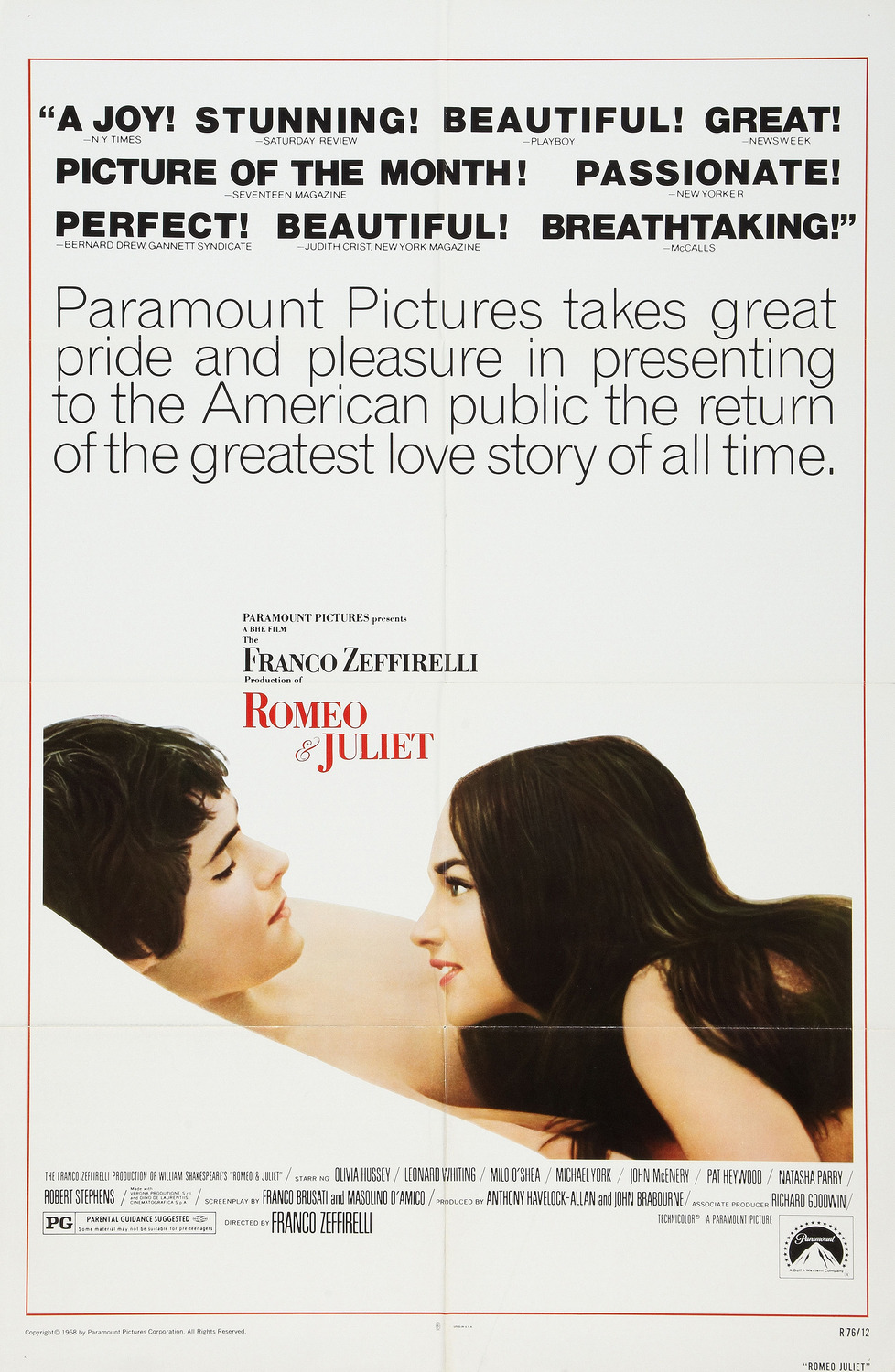 Extra Large Movie Poster Image for Romeo and Juliet (#3 of 3)