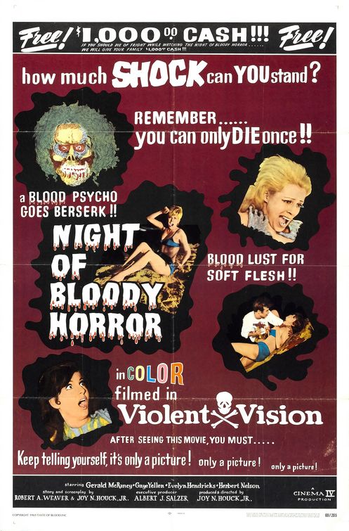 Night of Bloody Horror Movie Poster