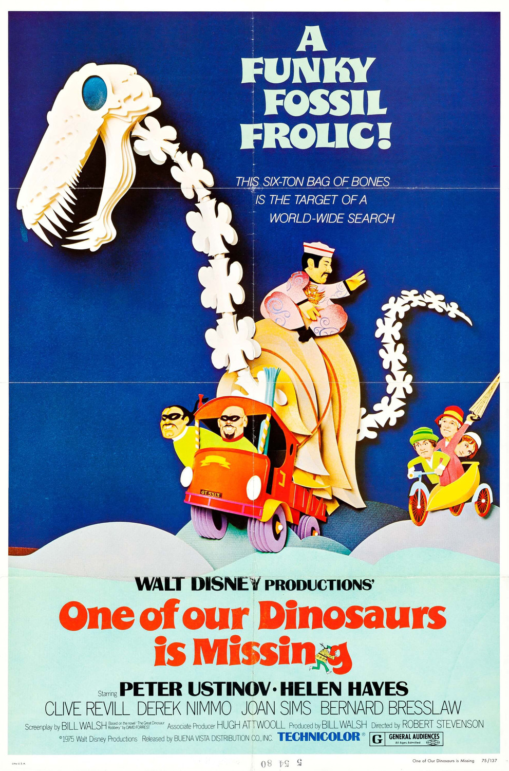 Extra Large Movie Poster Image for One of Our Dinosaurs Is Missing (#1 of 2)