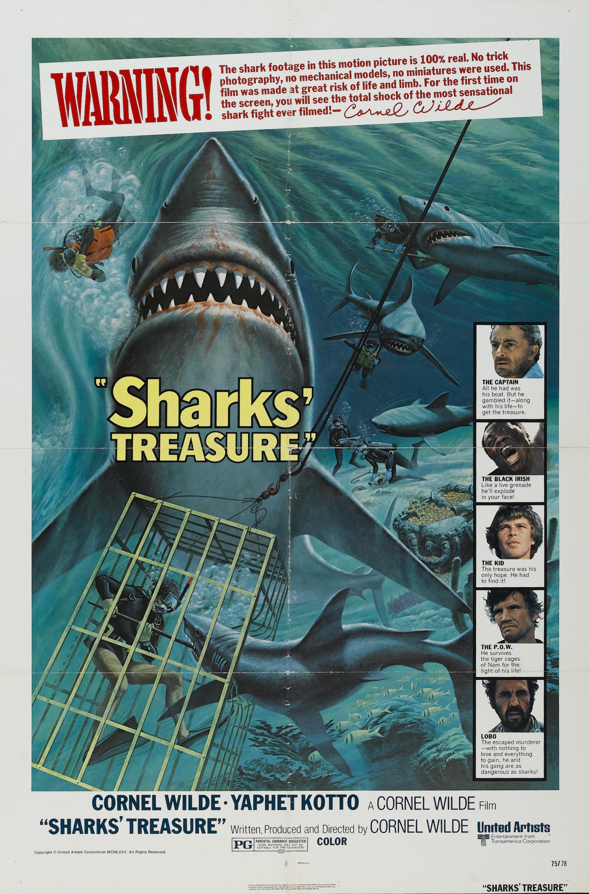 Mega Sized Movie Poster Image for Sharks' Treasure 