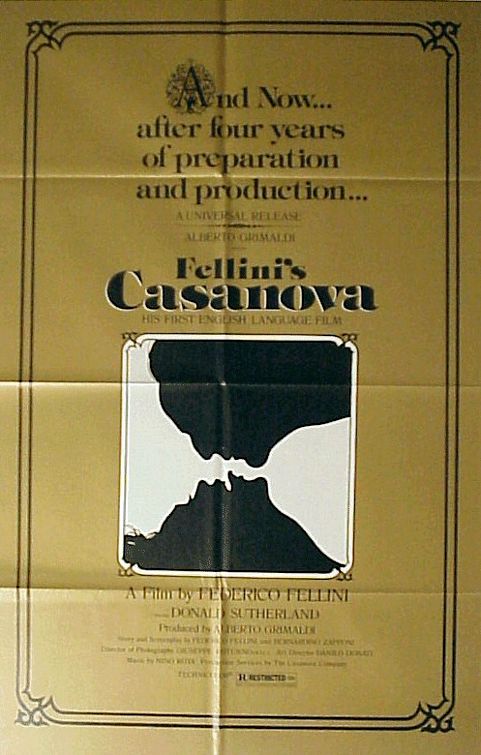 Fellini's Casanova Movie Poster