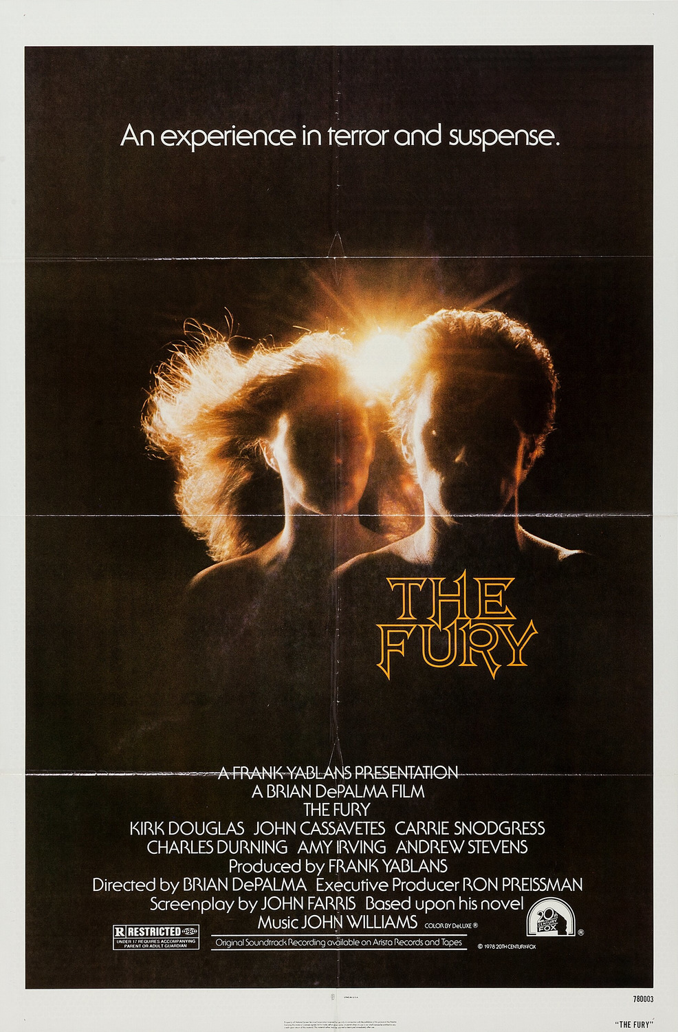 Extra Large Movie Poster Image for The Fury 