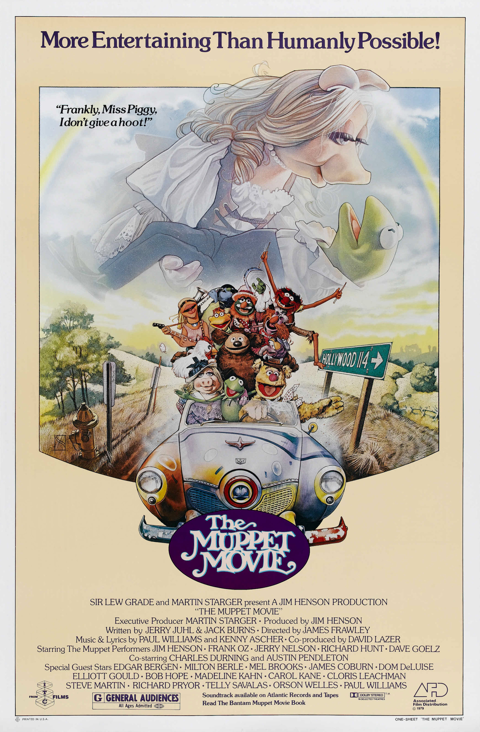 Mega Sized Movie Poster Image for The Muppet Movie (#1 of 3)