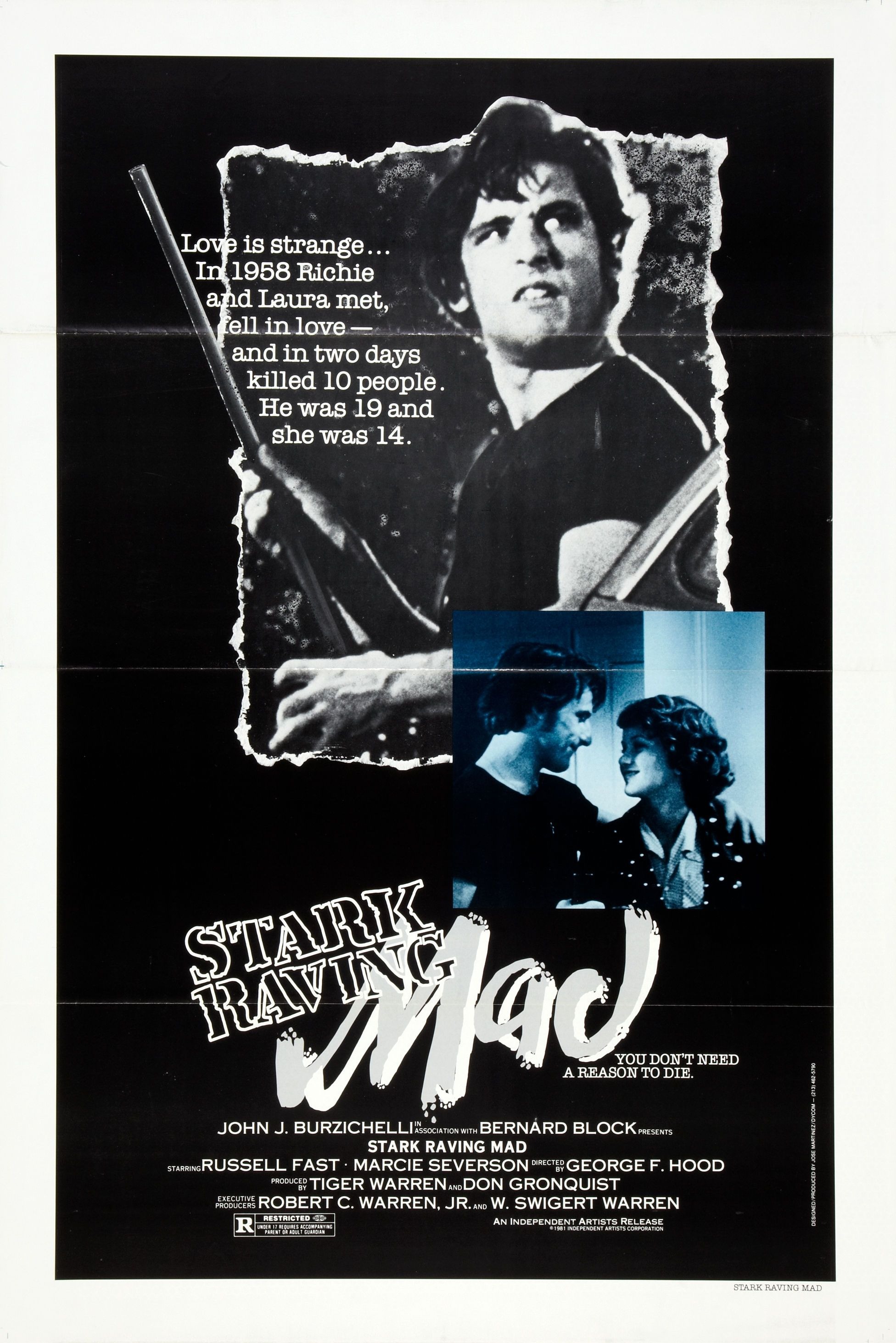 Mega Sized Movie Poster Image for Stark Raving Mad 