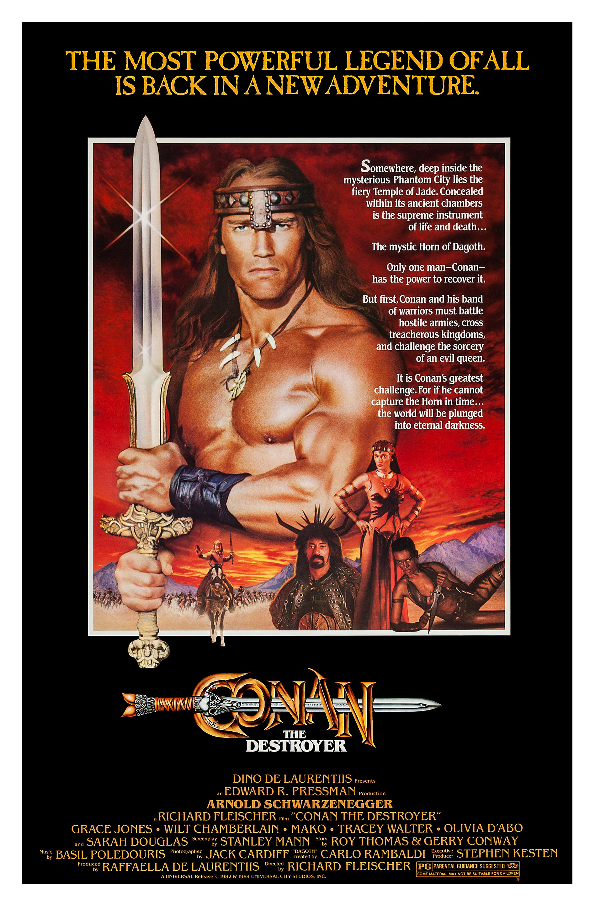 Mega Sized Movie Poster Image for Conan the Destroyer (#1 of 3)