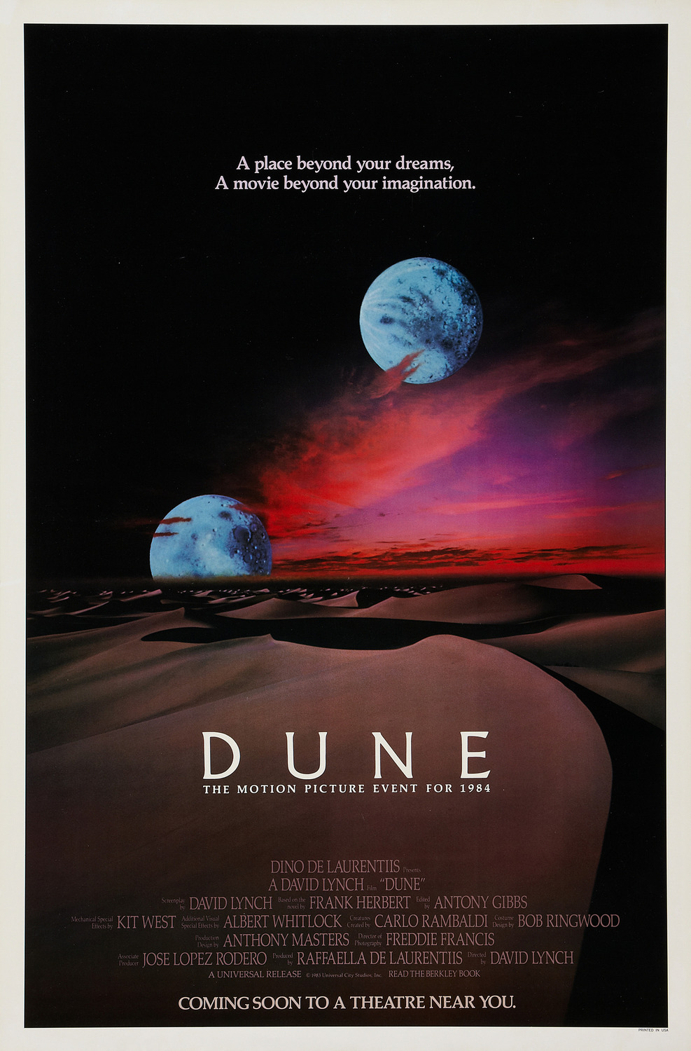 Extra Large Movie Poster Image for Dune (#1 of 7)