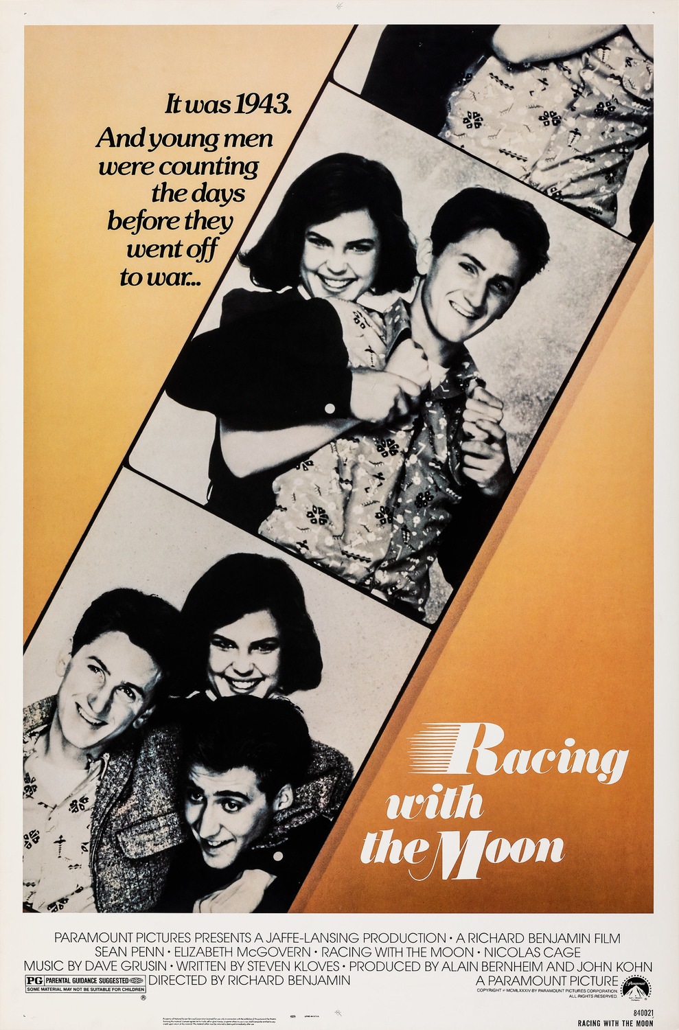 Extra Large Movie Poster Image for Racing With the Moon (#1 of 2)