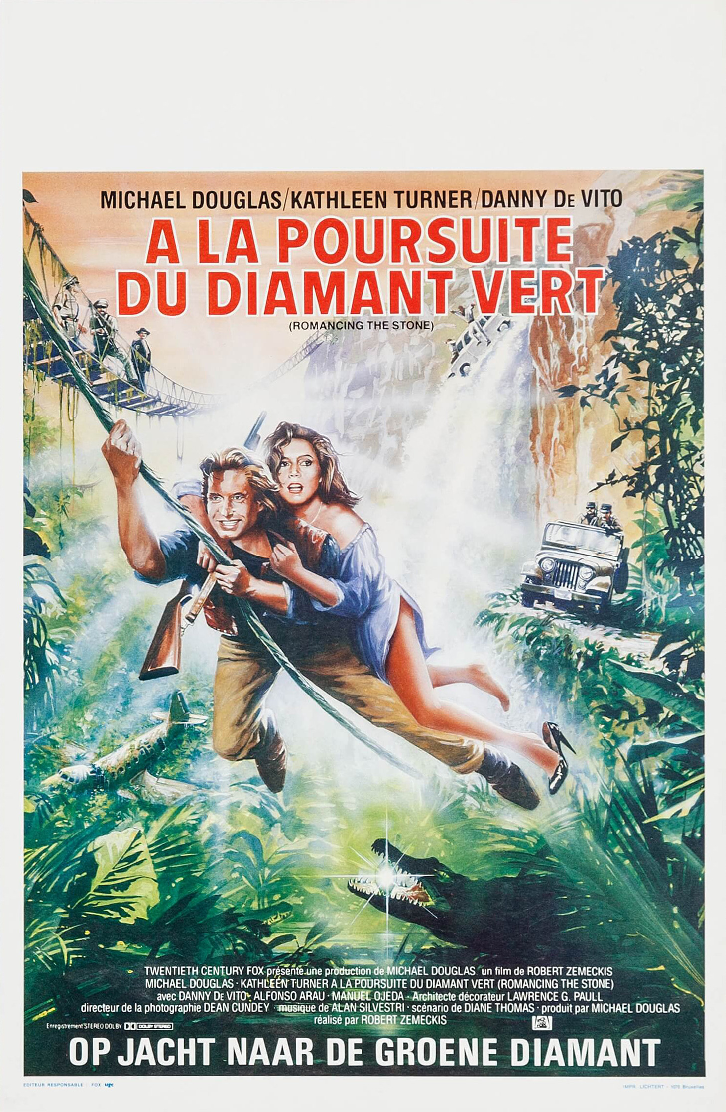 Mega Sized Movie Poster Image for Romancing the Stone (#3 of 3)