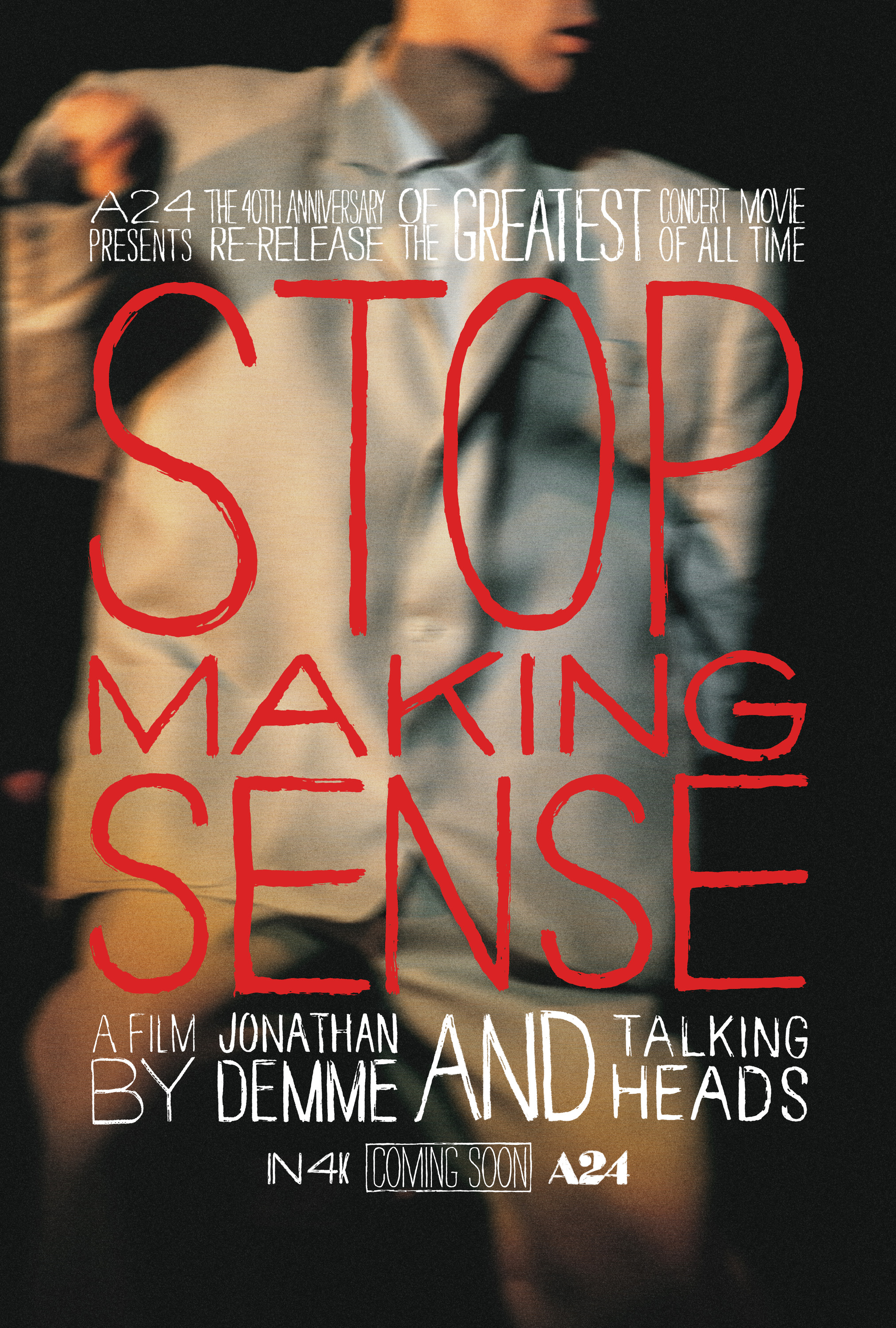 Mega Sized Movie Poster Image for Stop Making Sense (#2 of 2)