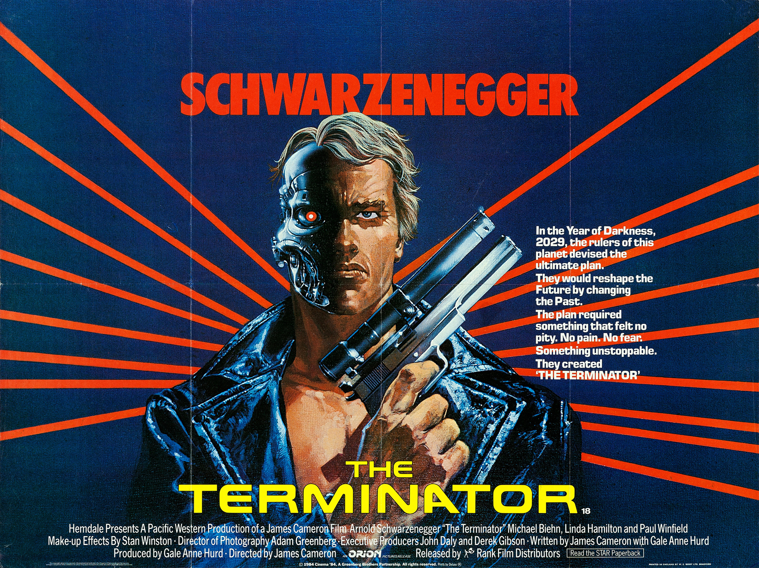 Mega Sized Movie Poster Image for The Terminator (#4 of 8)