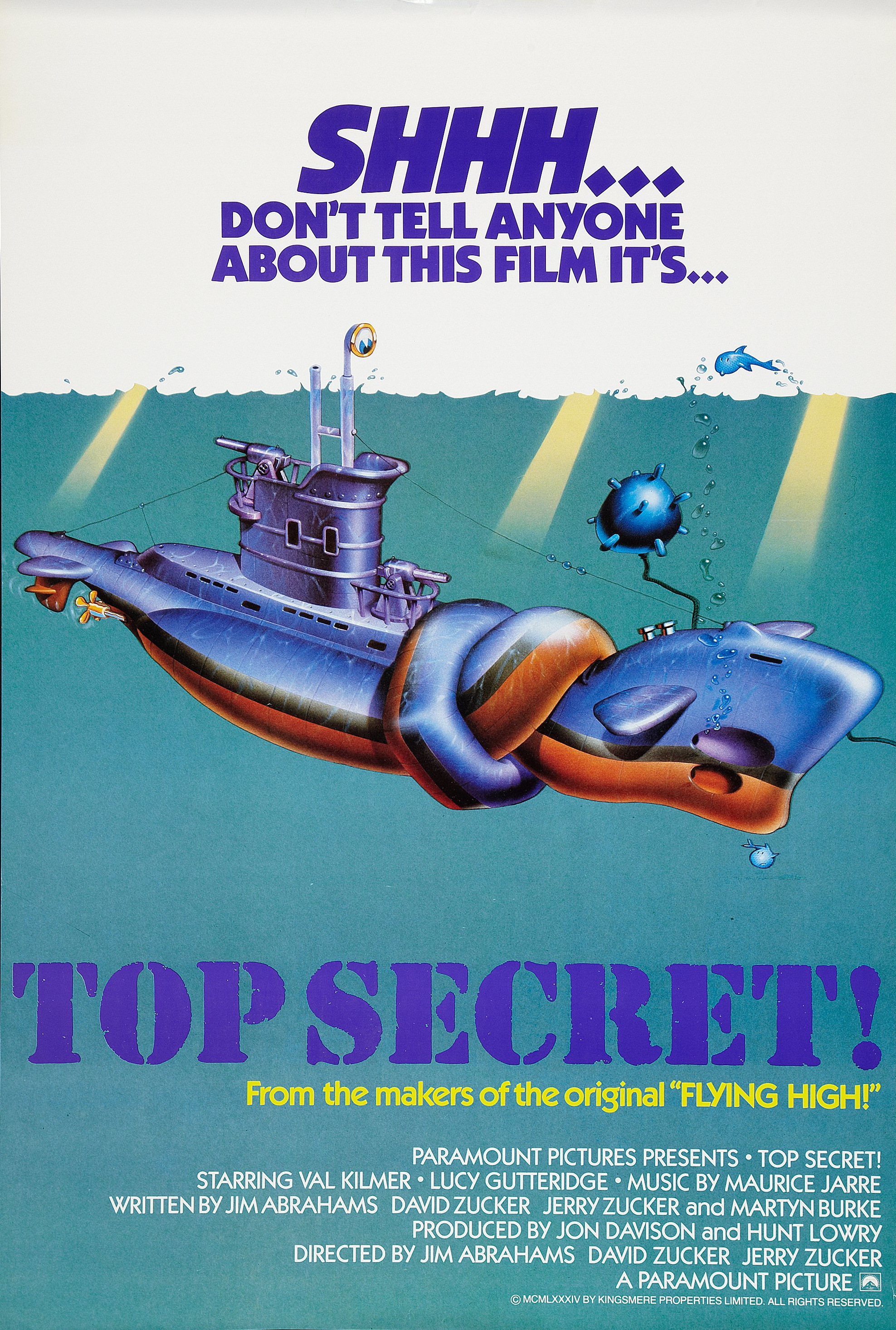 Mega Sized Movie Poster Image for Top Secret! (#3 of 3)