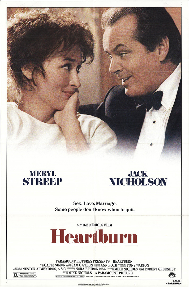 Extra Large Movie Poster Image for Heartburn 