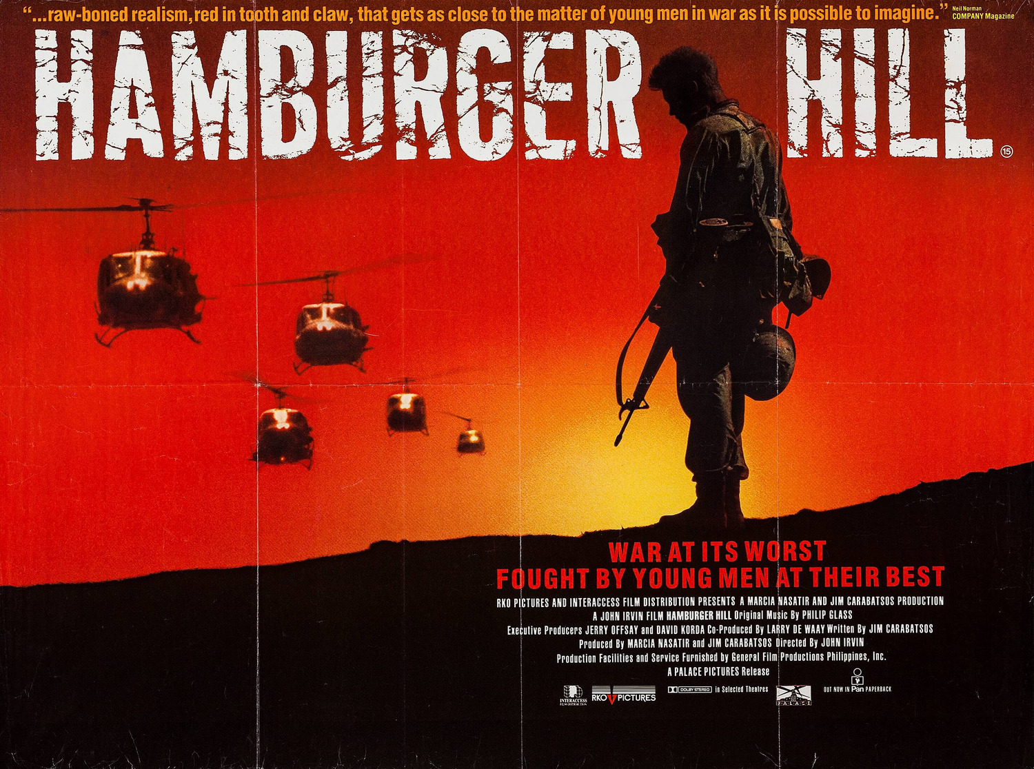 Extra Large Movie Poster Image for Hamburger Hill (#3 of 3)