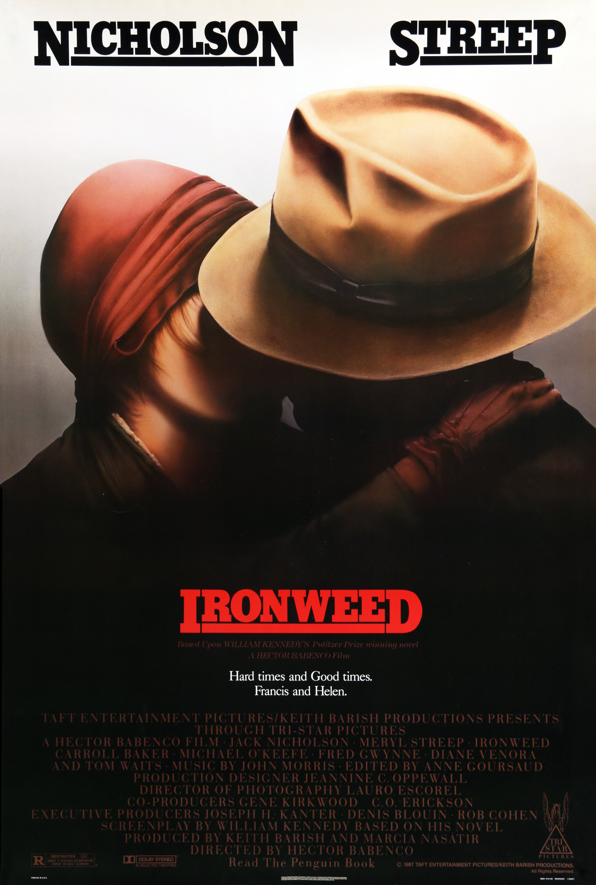 Mega Sized Movie Poster Image for Ironweed 