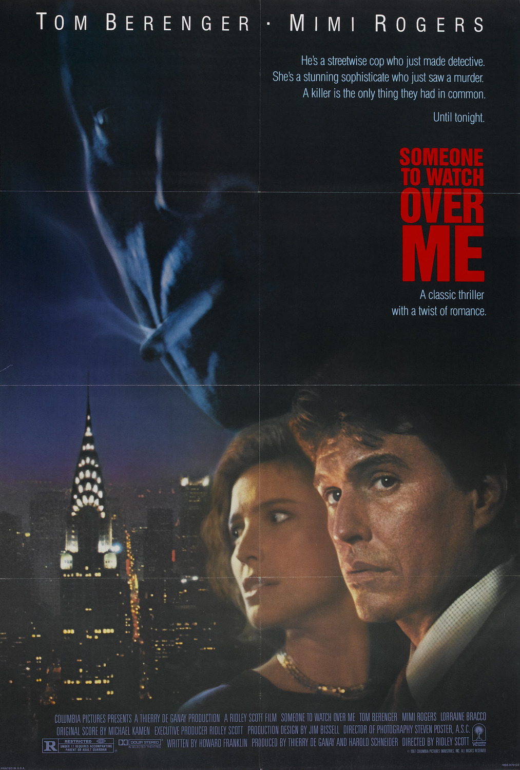 Extra Large Movie Poster Image for Someone to Watch Over Me (#1 of 3)