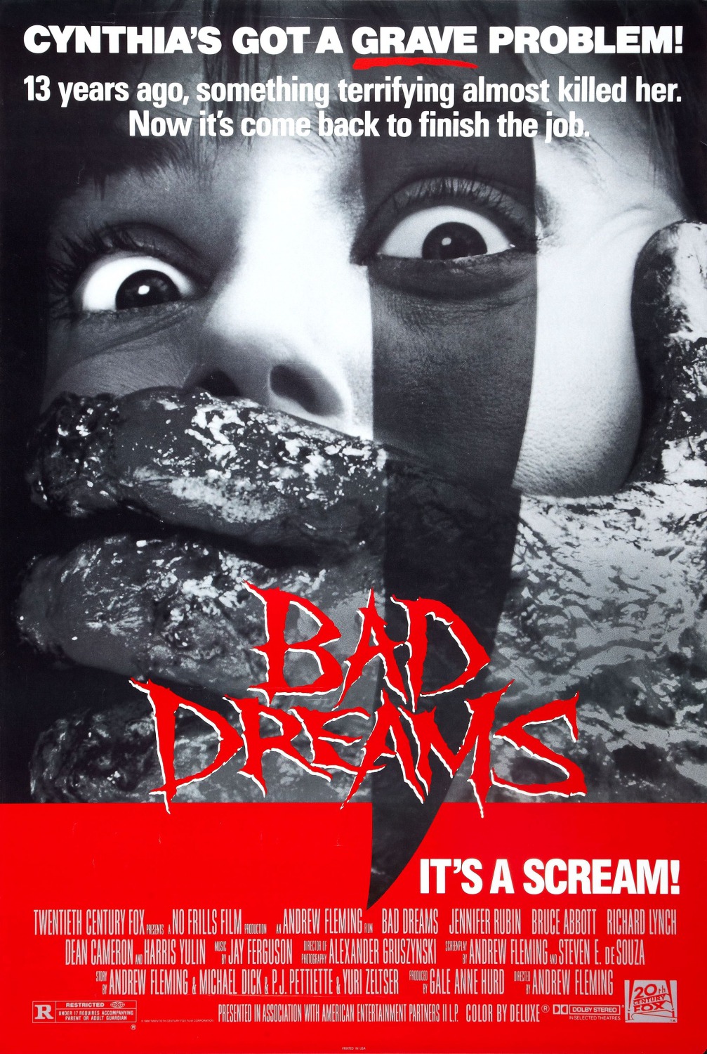 Extra Large Movie Poster Image for Bad Dreams 