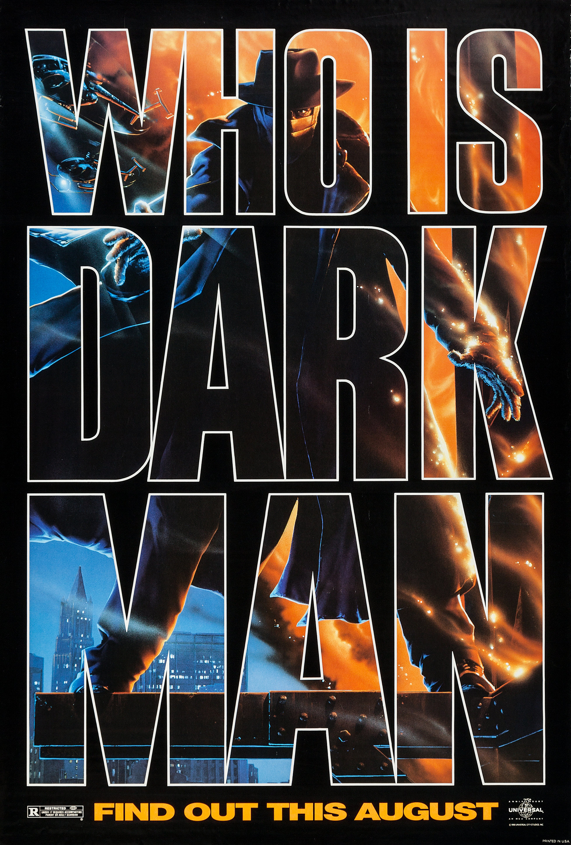 Mega Sized Movie Poster Image for Darkman (#1 of 4)