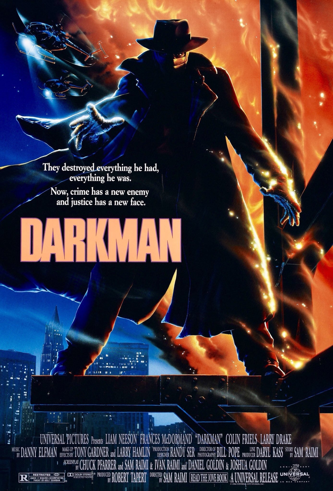 Mega Sized Movie Poster Image for Darkman (#4 of 4)