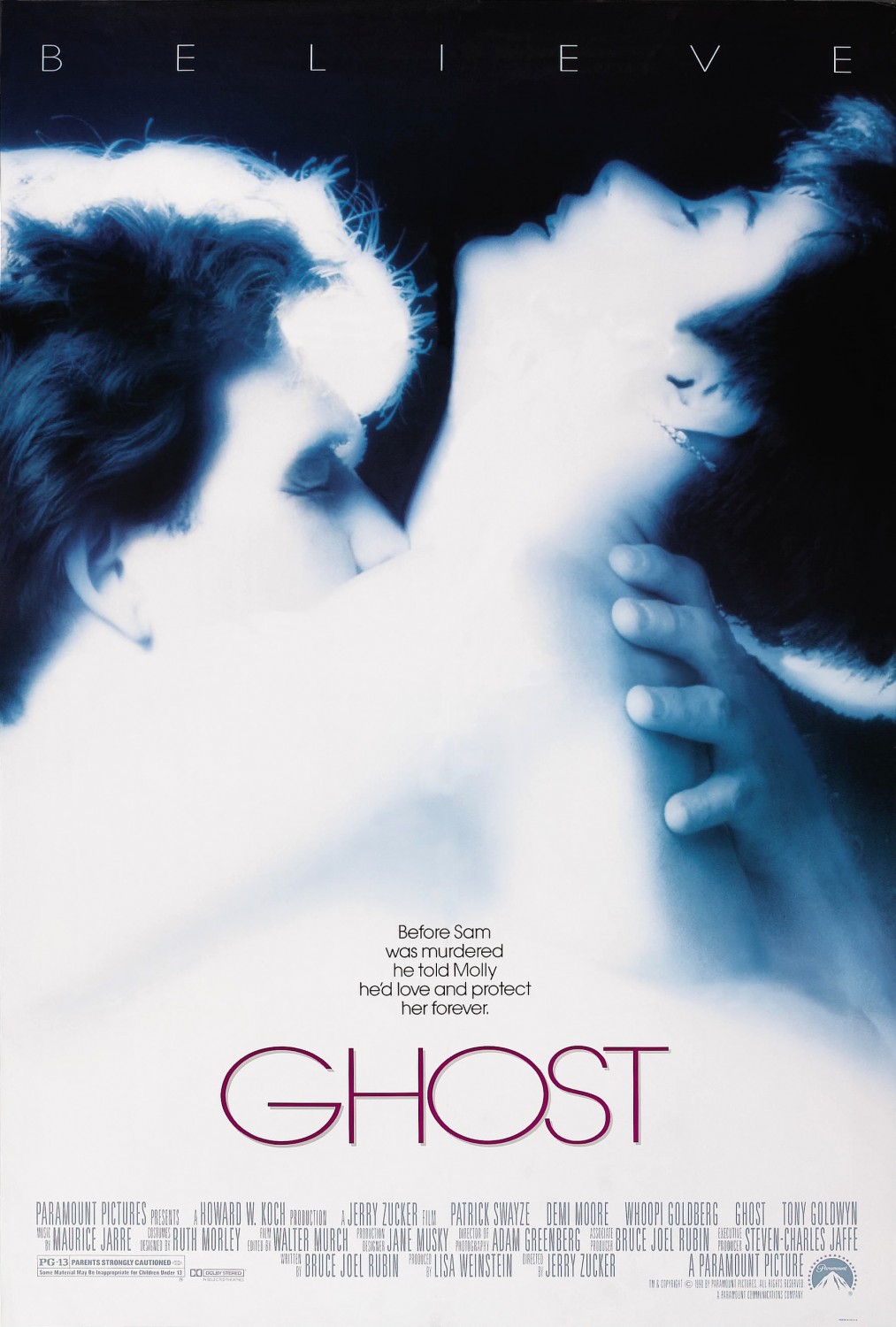 Extra Large Movie Poster Image for Ghost 