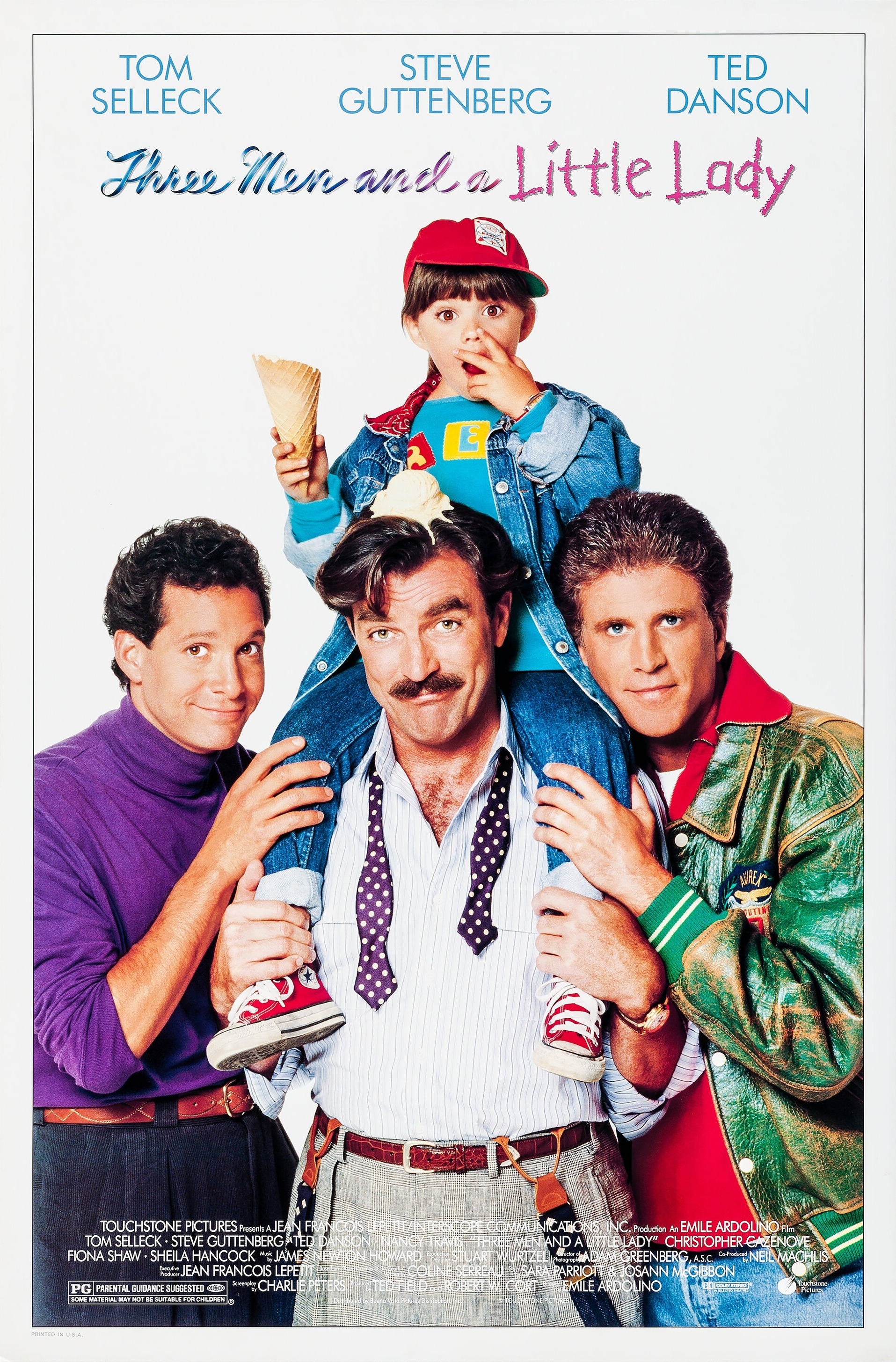 Mega Sized Movie Poster Image for Three Men and a Little Lady 