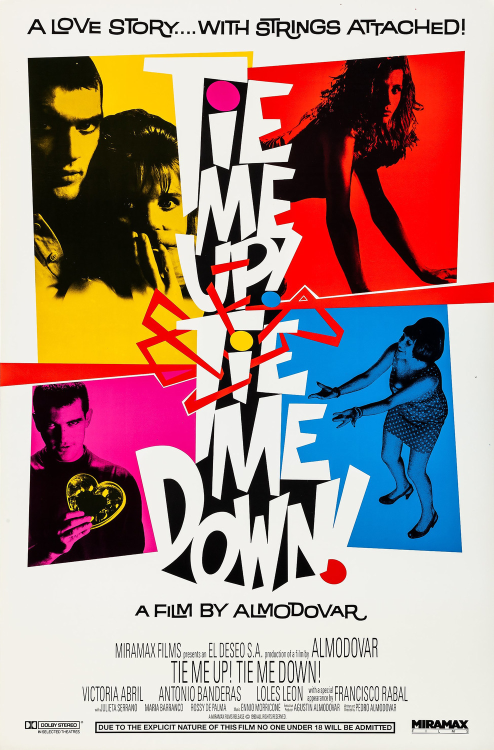 Extra Large Movie Poster Image for Tie Me Up! Tie Me Down! (#1 of 4)