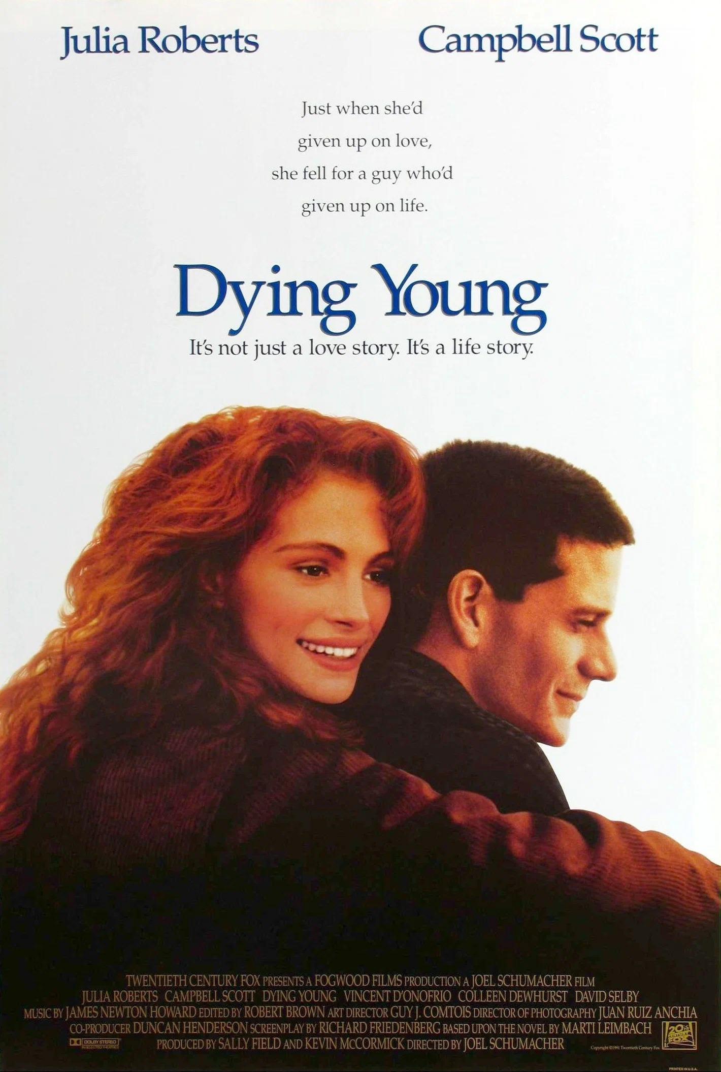 Mega Sized Movie Poster Image for Dying Young 