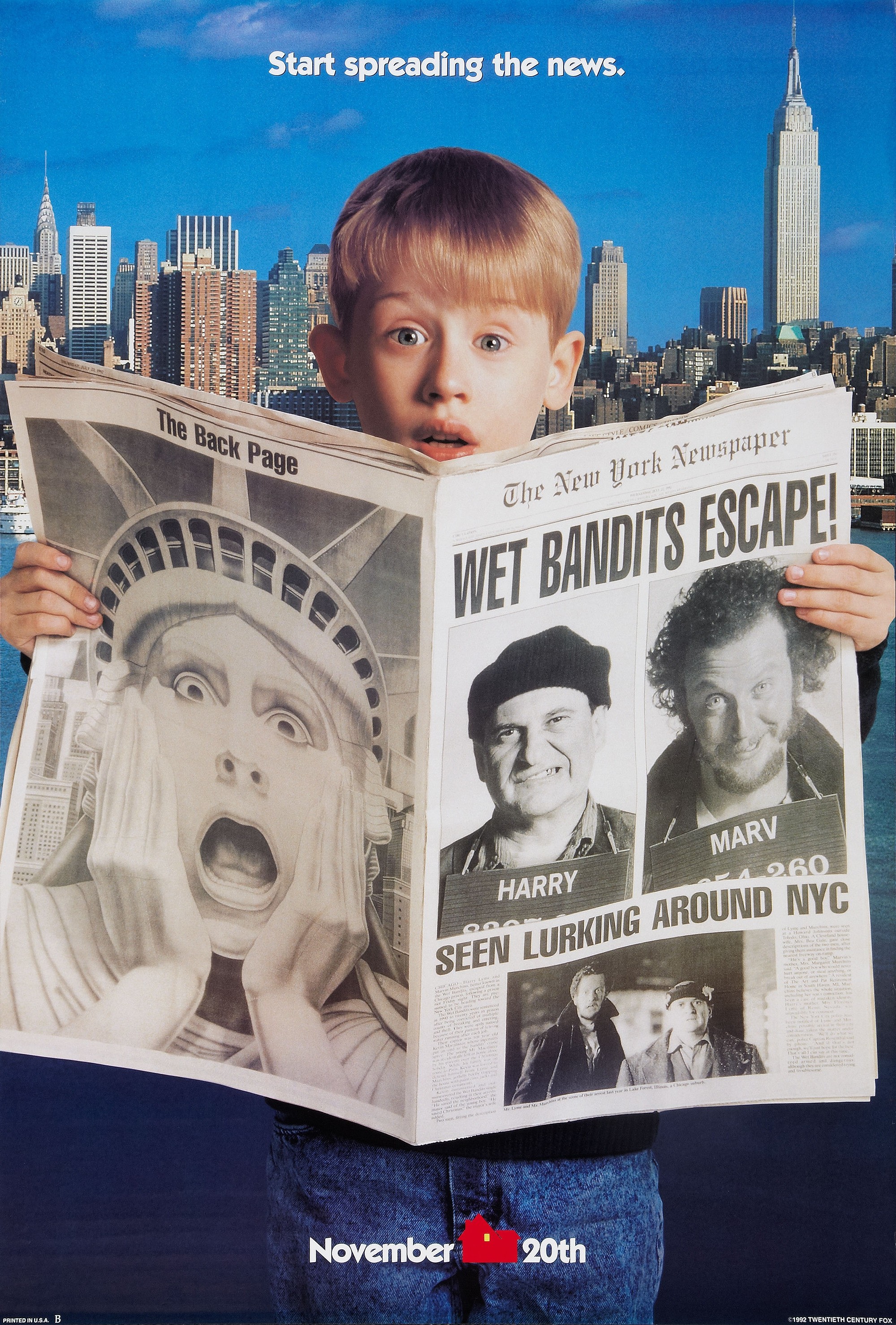 Mega Sized Movie Poster Image for Home Alone 2: Lost in New York (#1 of 4)