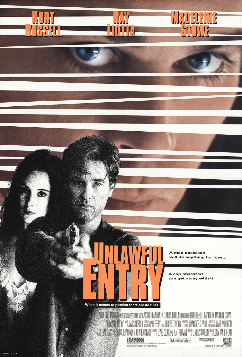 Extra Large Movie Poster Image for Unlawful Entry 
