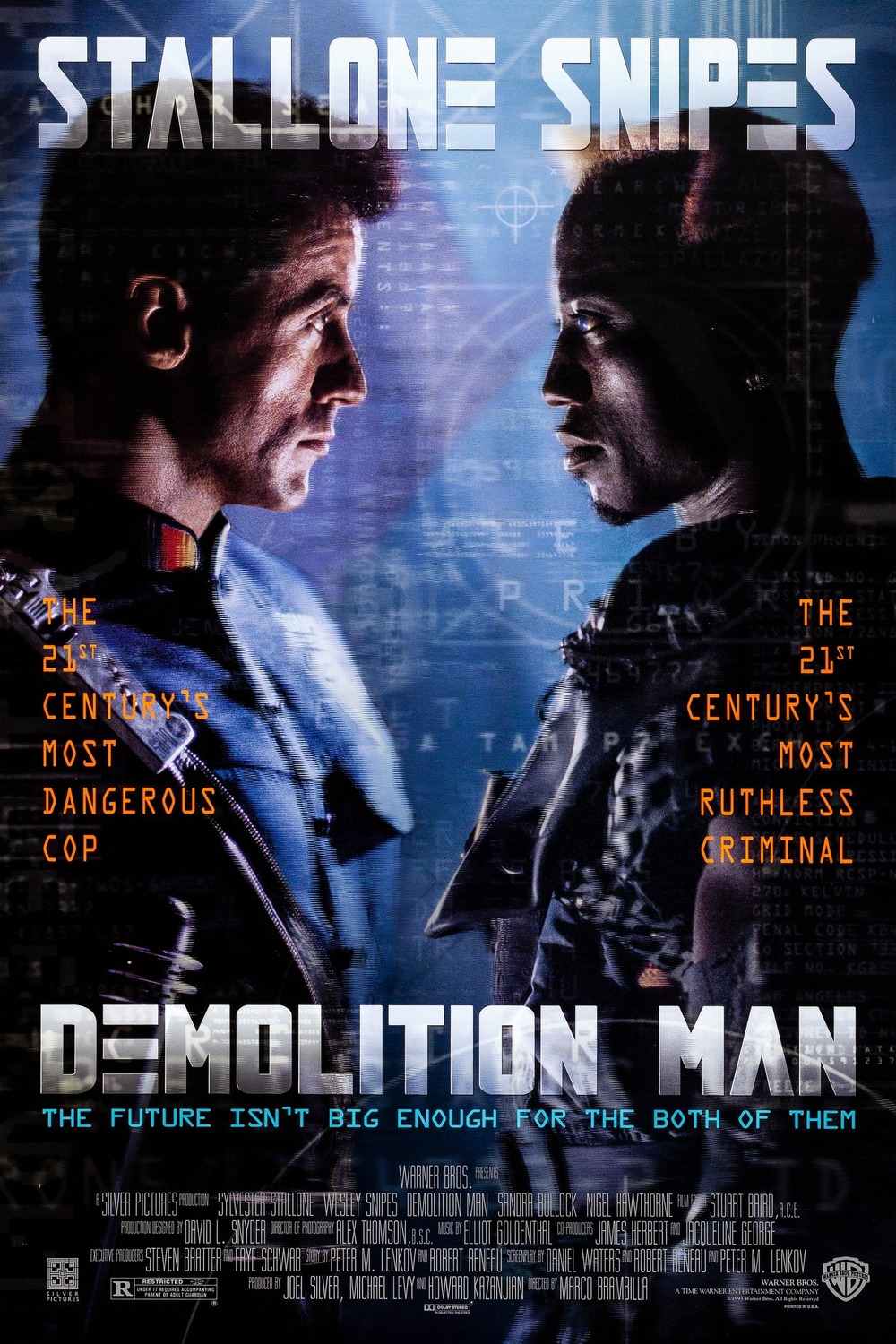 Extra Large Movie Poster Image for Demolition Man 