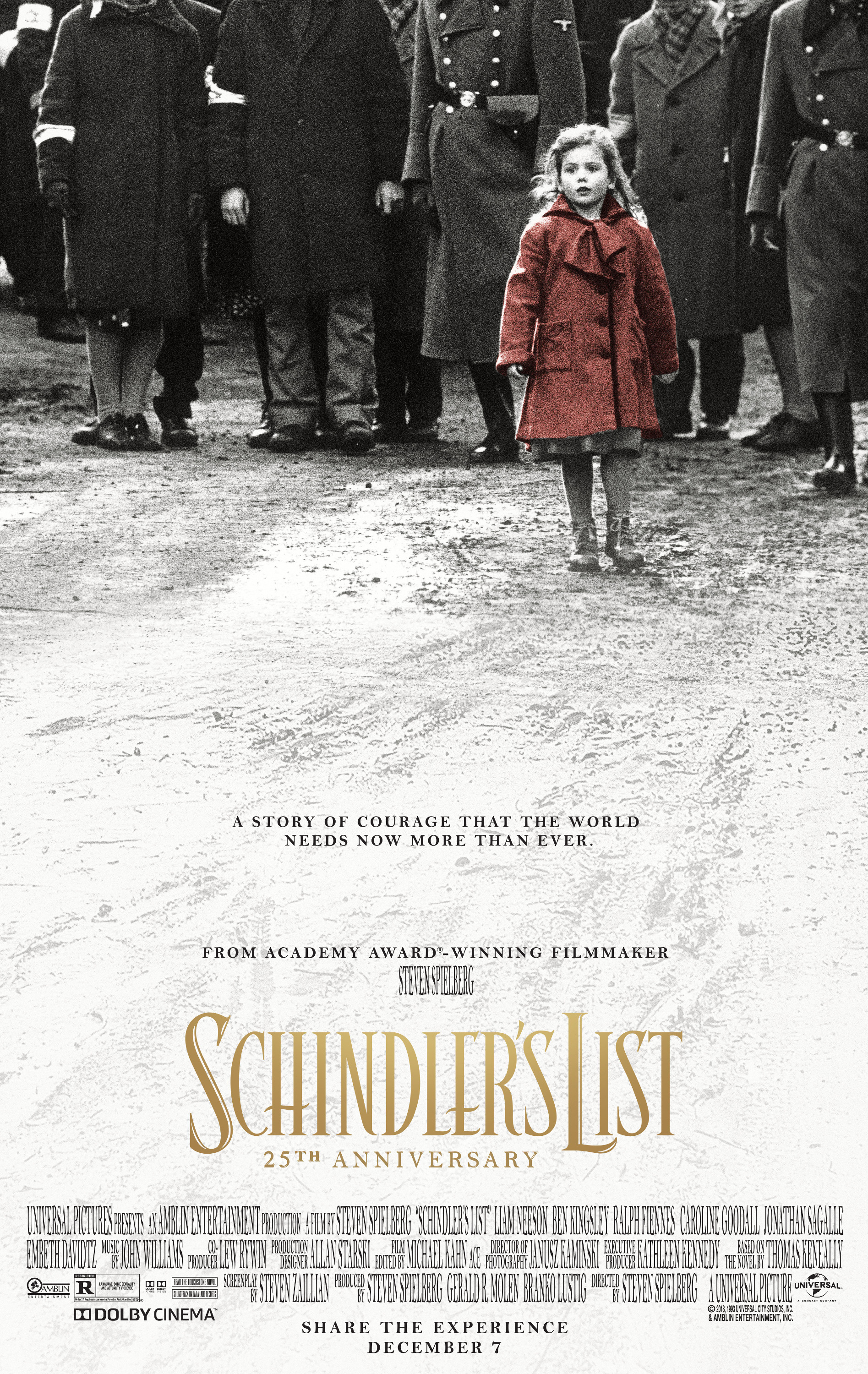 Mega Sized Movie Poster Image for Schindler's List (#2 of 2)