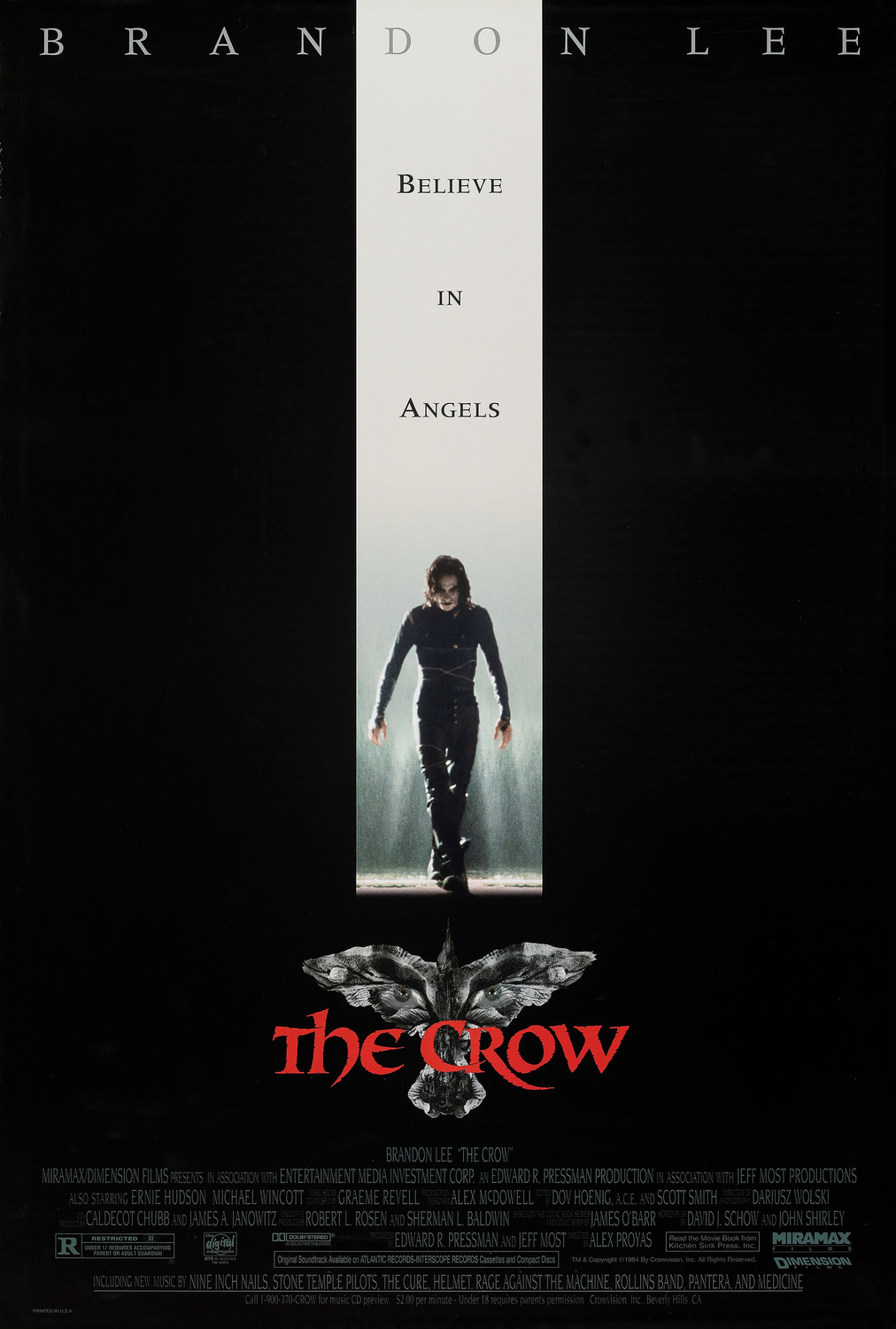 Extra Large Movie Poster Image for The Crow (#2 of 6)