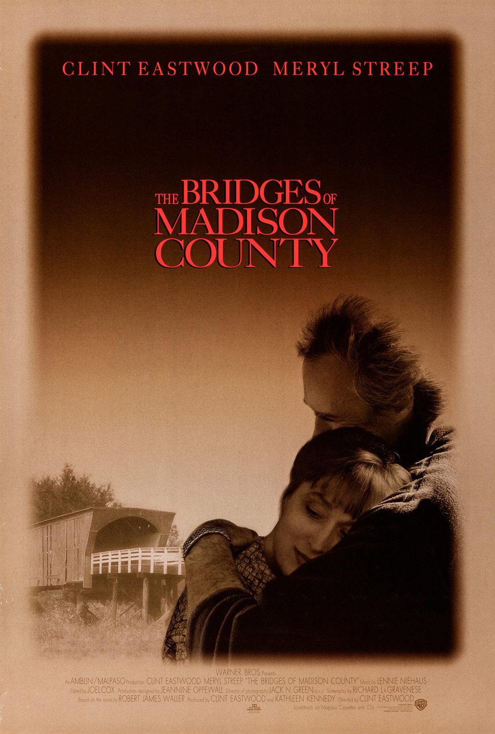 Extra Large Movie Poster Image for The Bridges Of Madison County 