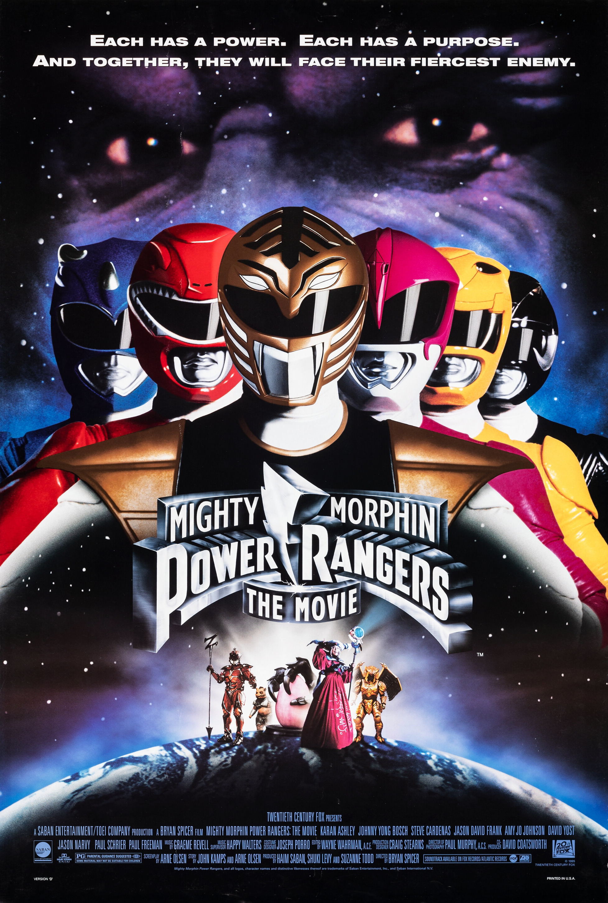 Mega Sized Movie Poster Image for Mighty Morphin Power Rangers: The Movie (#2 of 3)