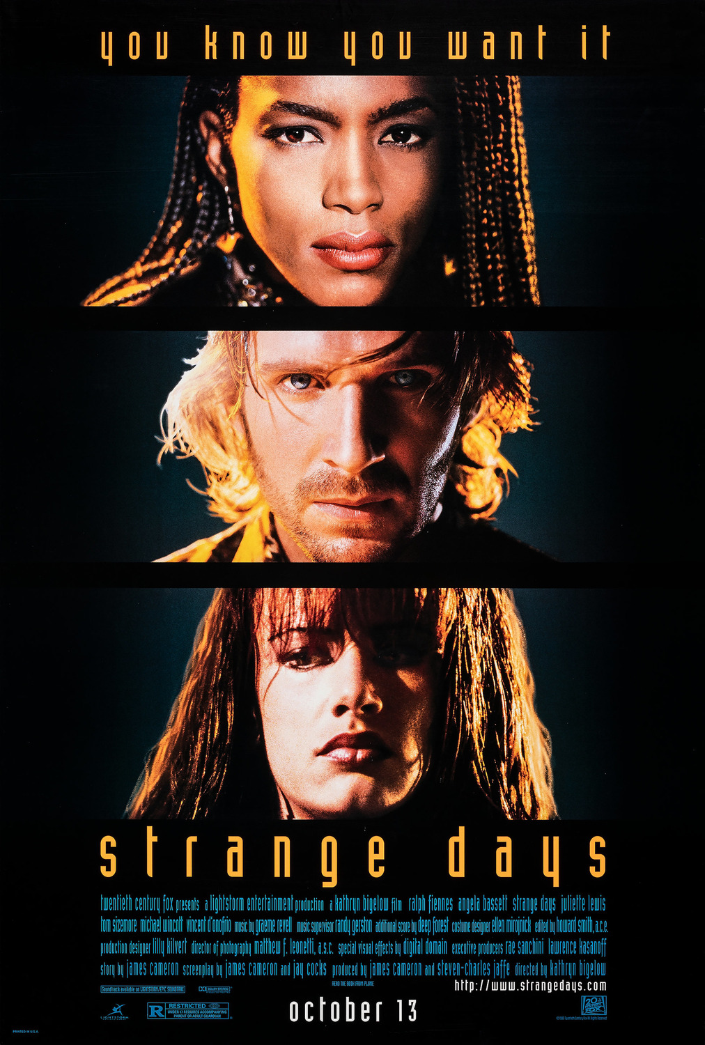 Extra Large Movie Poster Image for Strange Days (#4 of 4)