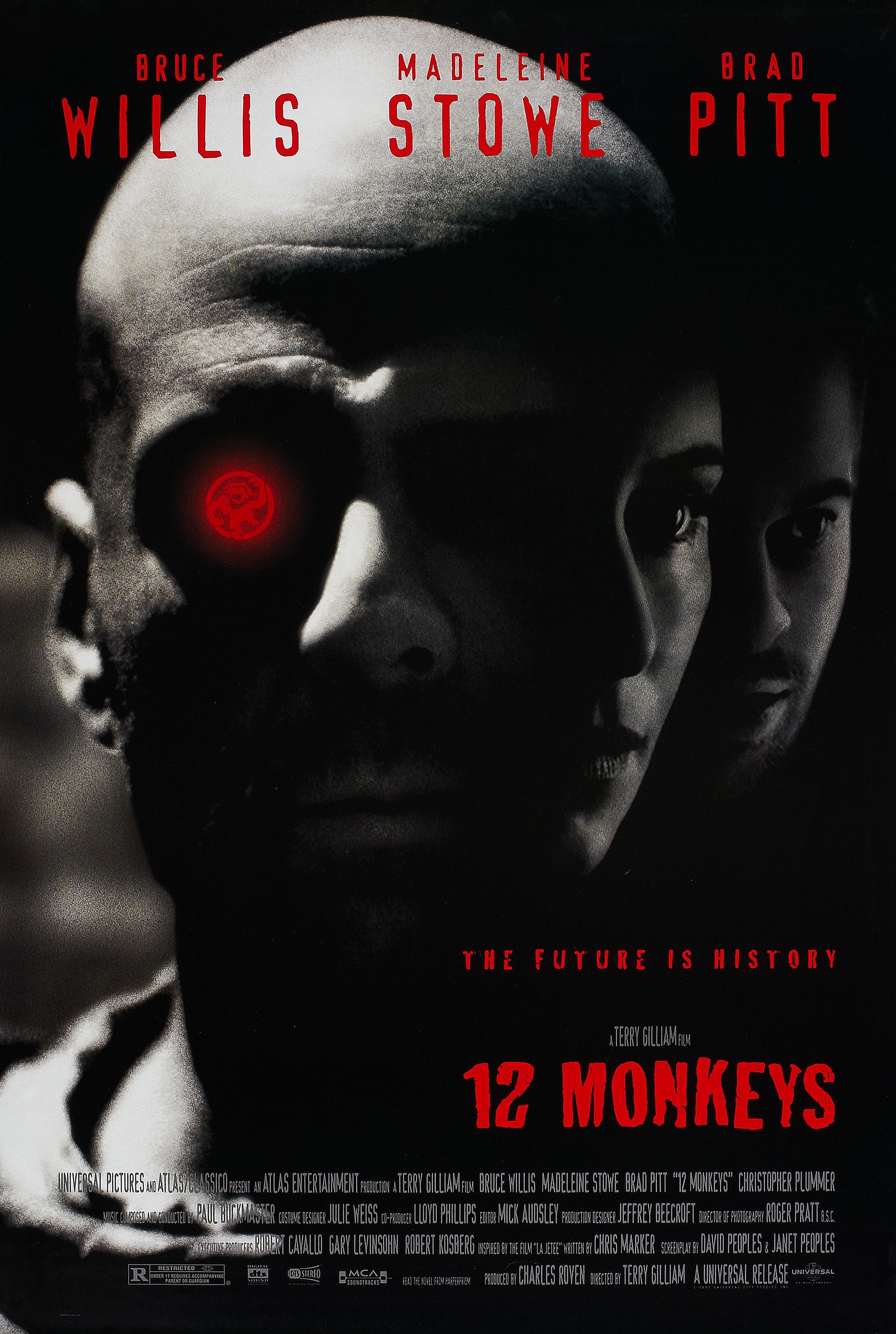 Mega Sized Movie Poster Image for 12 Monkeys (#2 of 4)