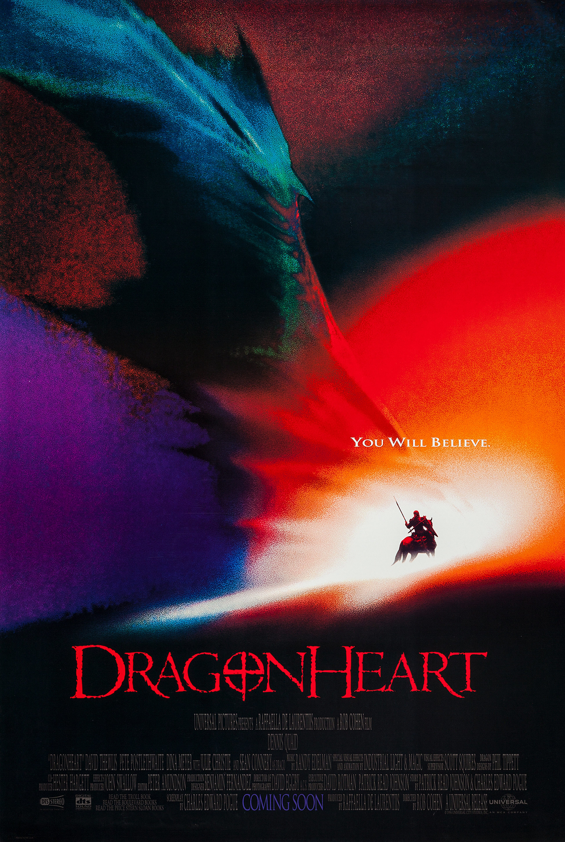 Mega Sized Movie Poster Image for Dragonheart (#1 of 4)