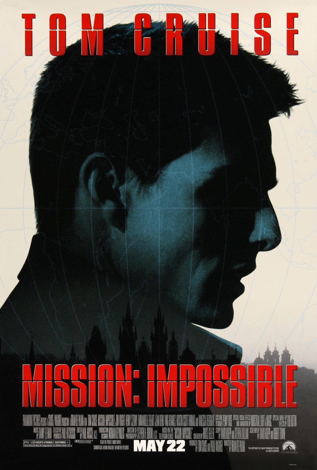 Extra Large Movie Poster Image for Mission: Impossible (#2 of 2)