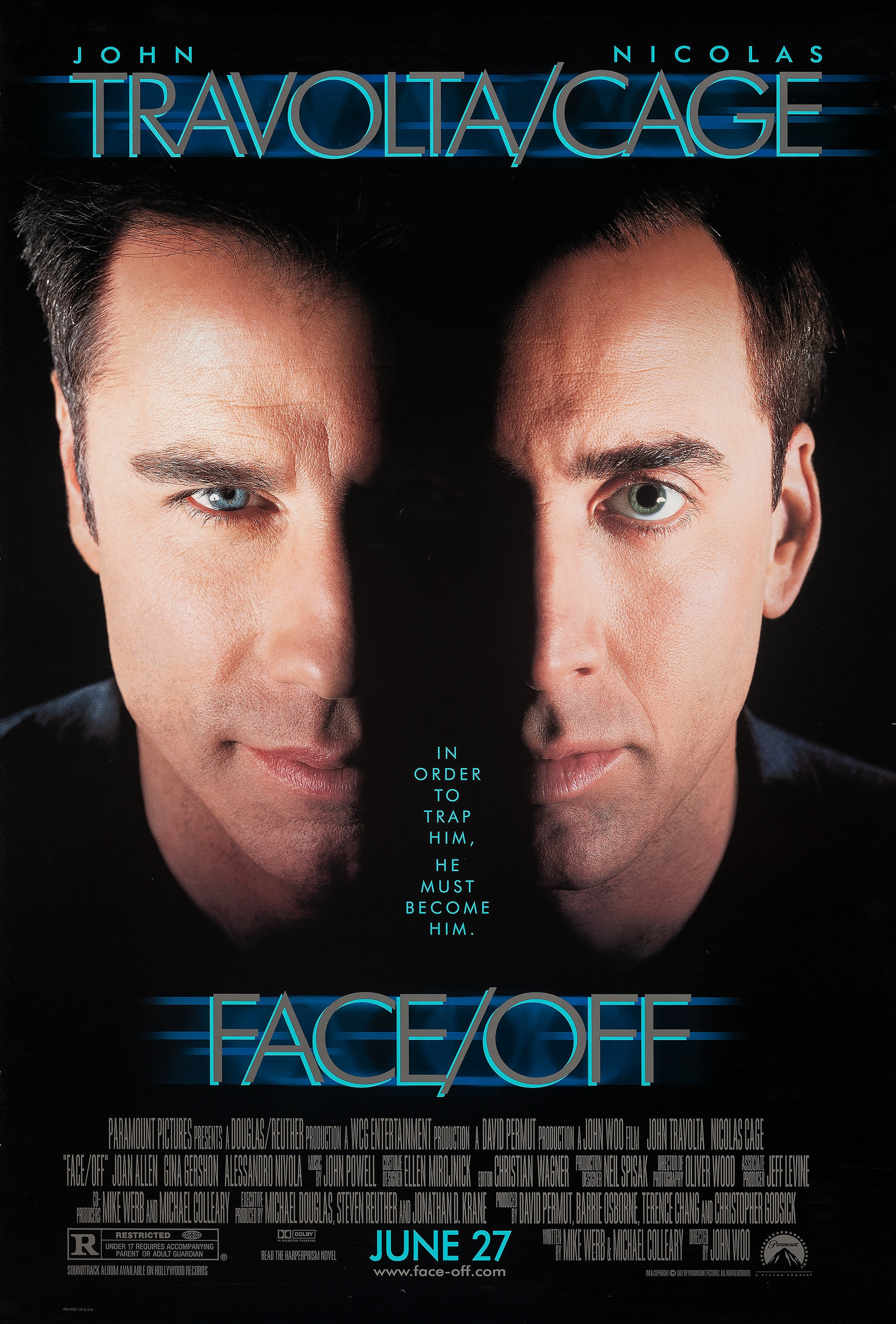 Mega Sized Movie Poster Image for Face/Off (#1 of 6)