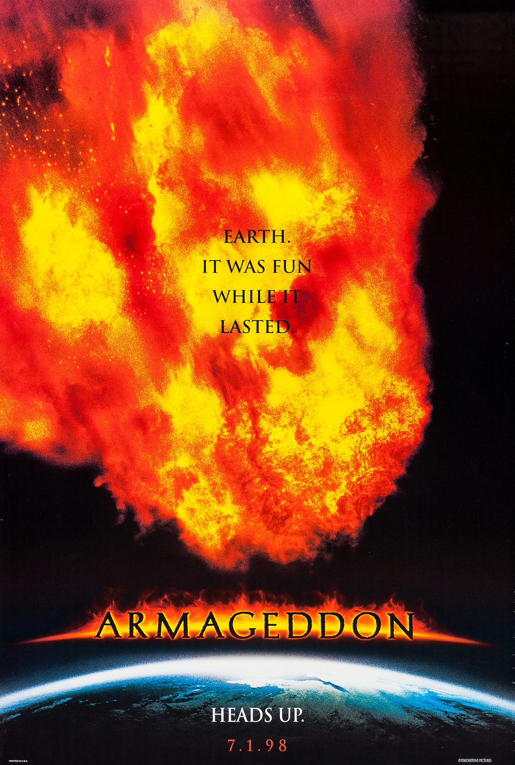 Extra Large Movie Poster Image for Armageddon (#5 of 9)