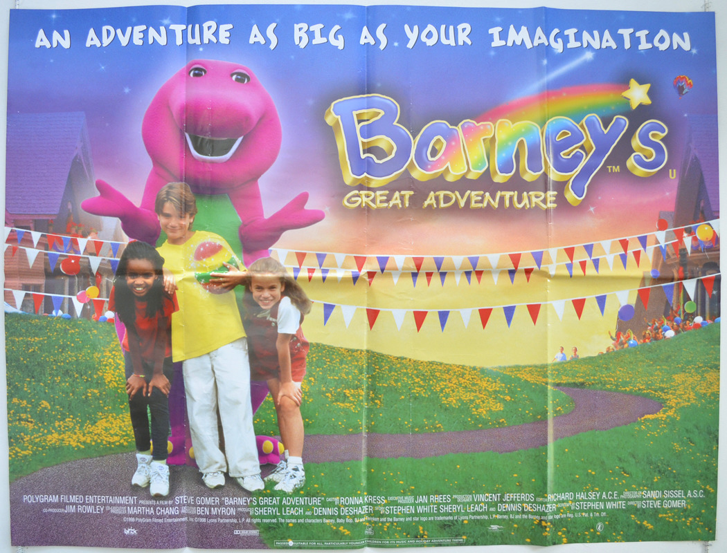 Extra Large Movie Poster Image for Barney's Great Adventure - The Movie (#2 of 2)