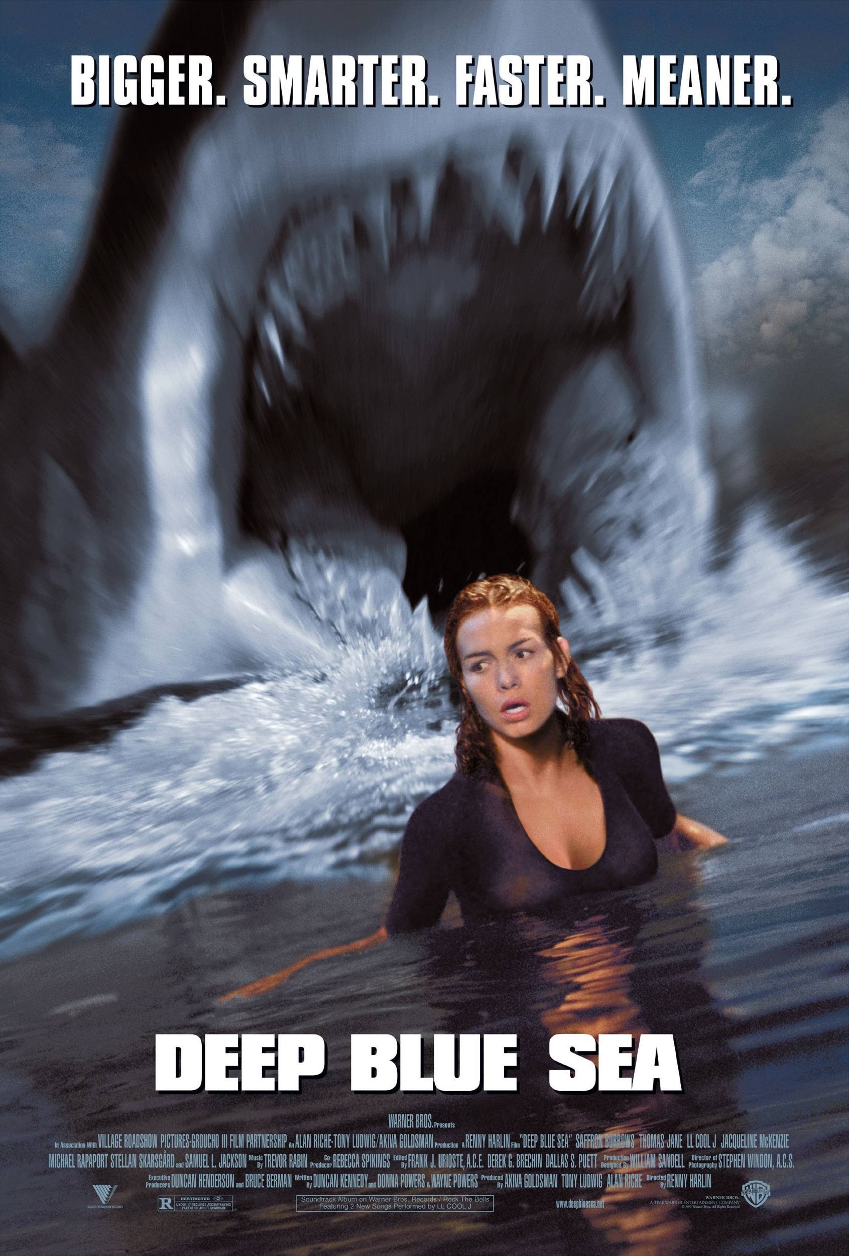Mega Sized Movie Poster Image for Deep Blue Sea (#1 of 3)