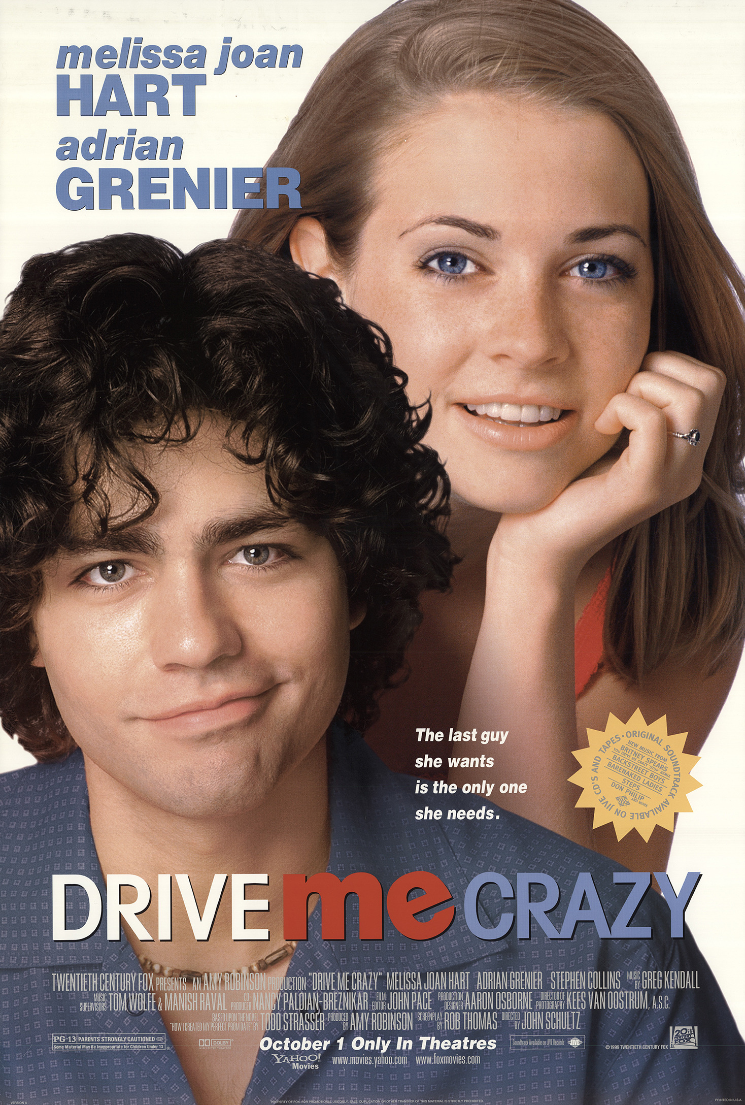 Mega Sized Movie Poster Image for Drive me Crazy 