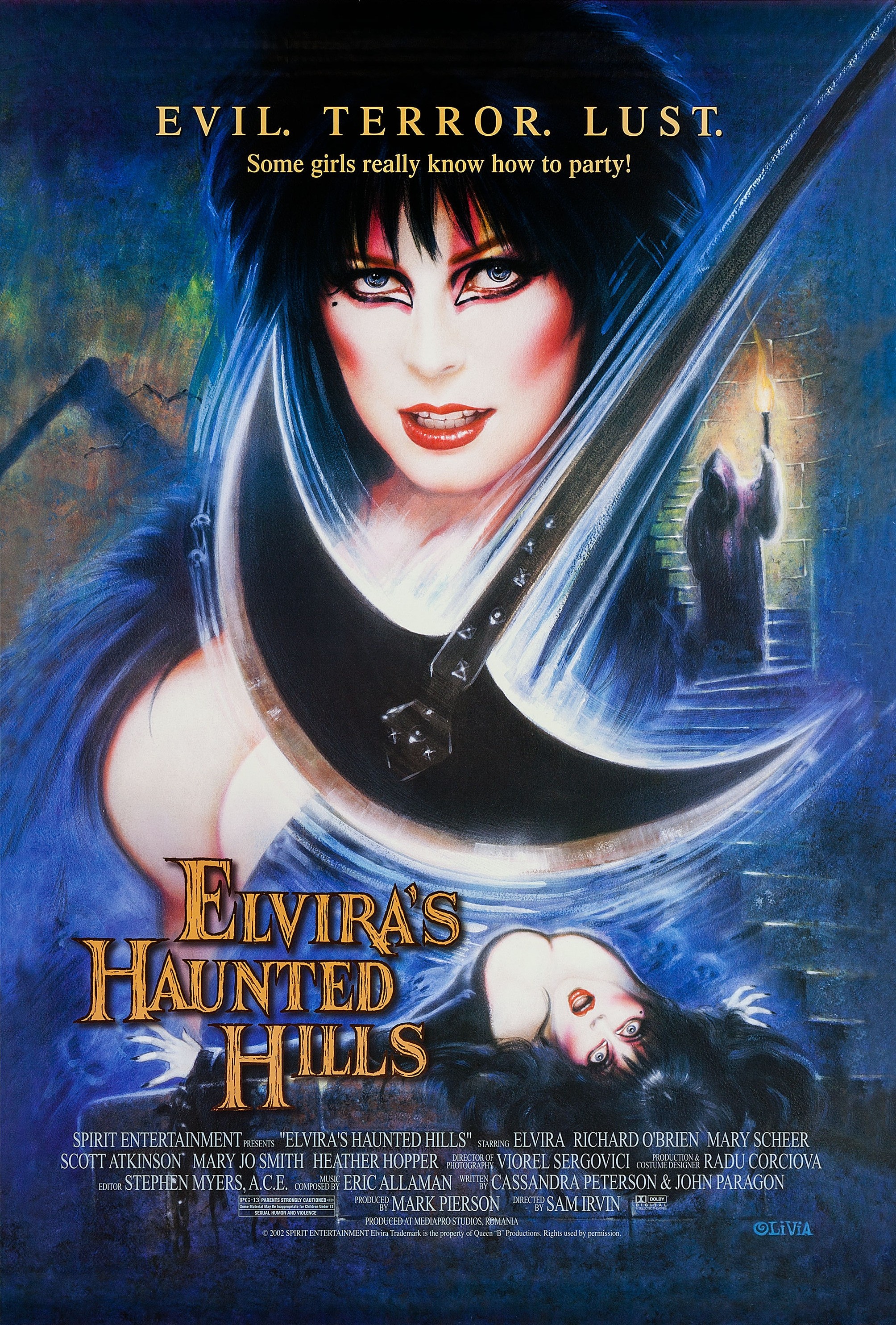 Mega Sized Movie Poster Image for Elvira's Haunted Hills 