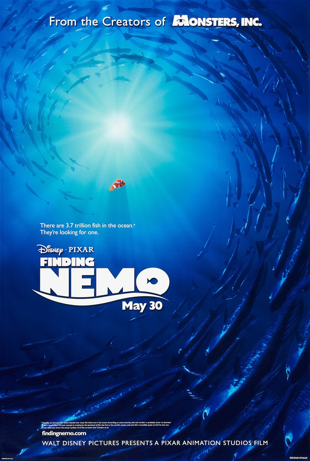 Extra Large Movie Poster Image for Finding Nemo (#1 of 9)